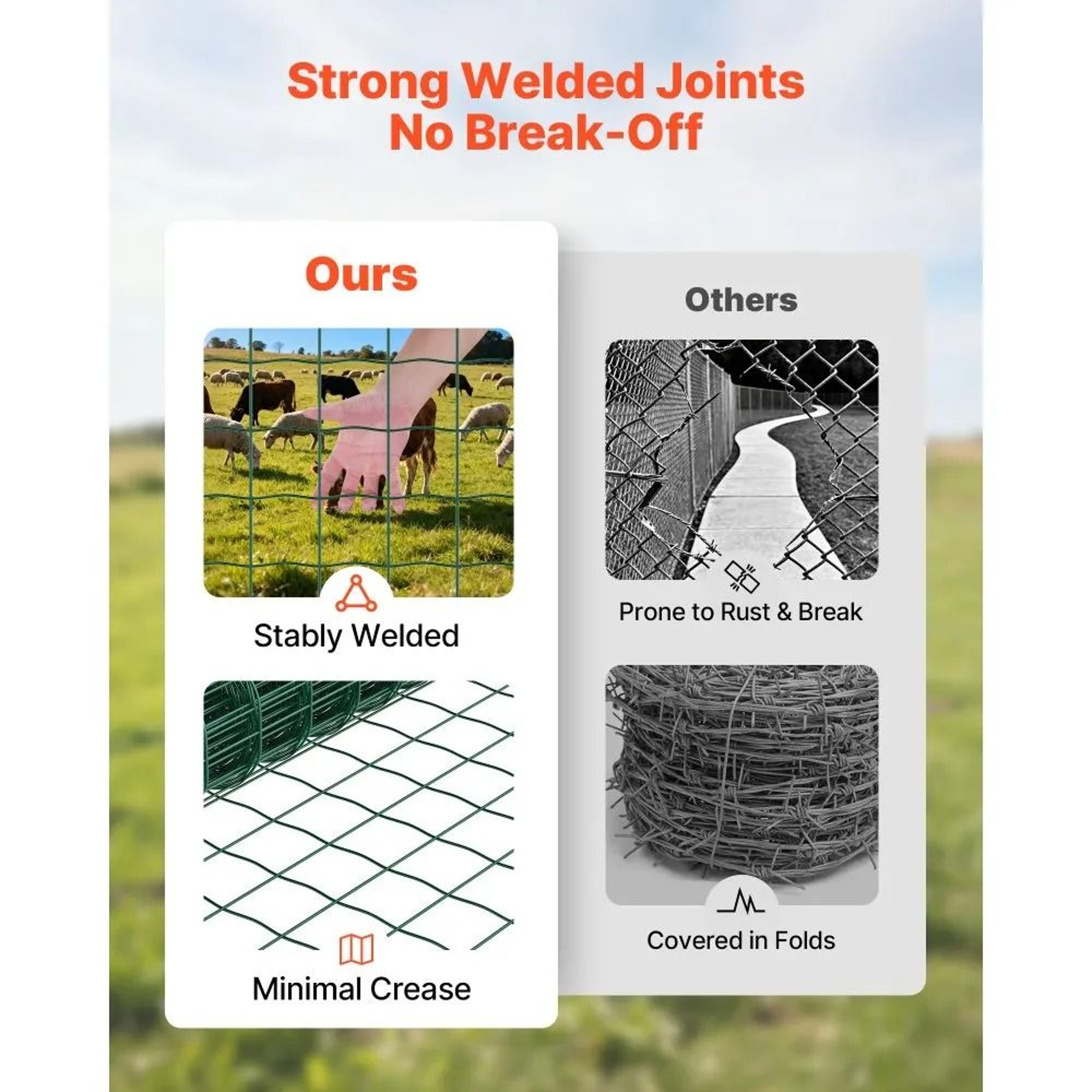 Heavy Duty Farm Fence 39 In X 656 Ft Vinyl Coated Welded Wire Fence For Livestock And Gardens 4