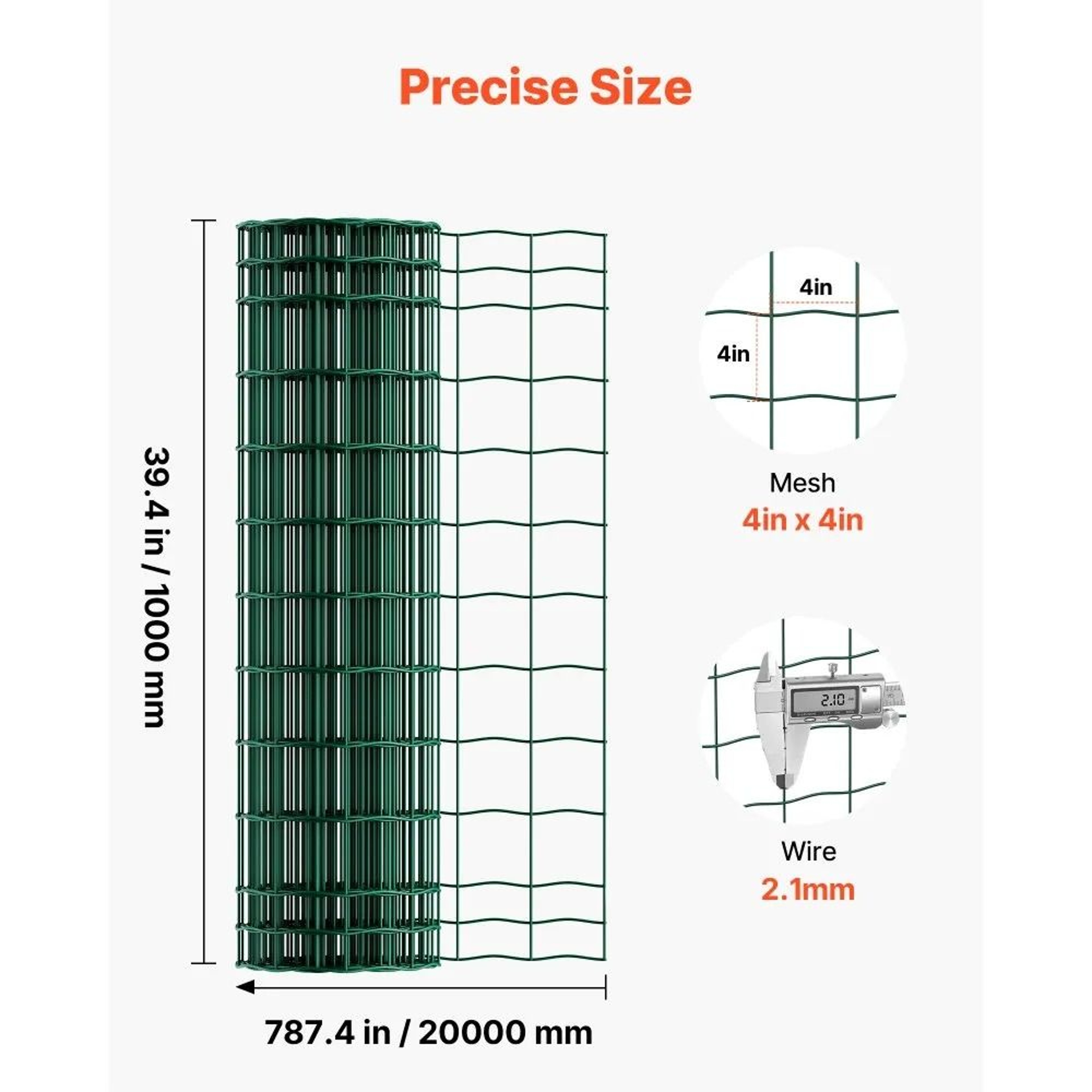 Heavy Duty Farm Fence 39 In X 656 Ft Vinyl Coated Welded Wire Fence For Livestock And Gardens 7