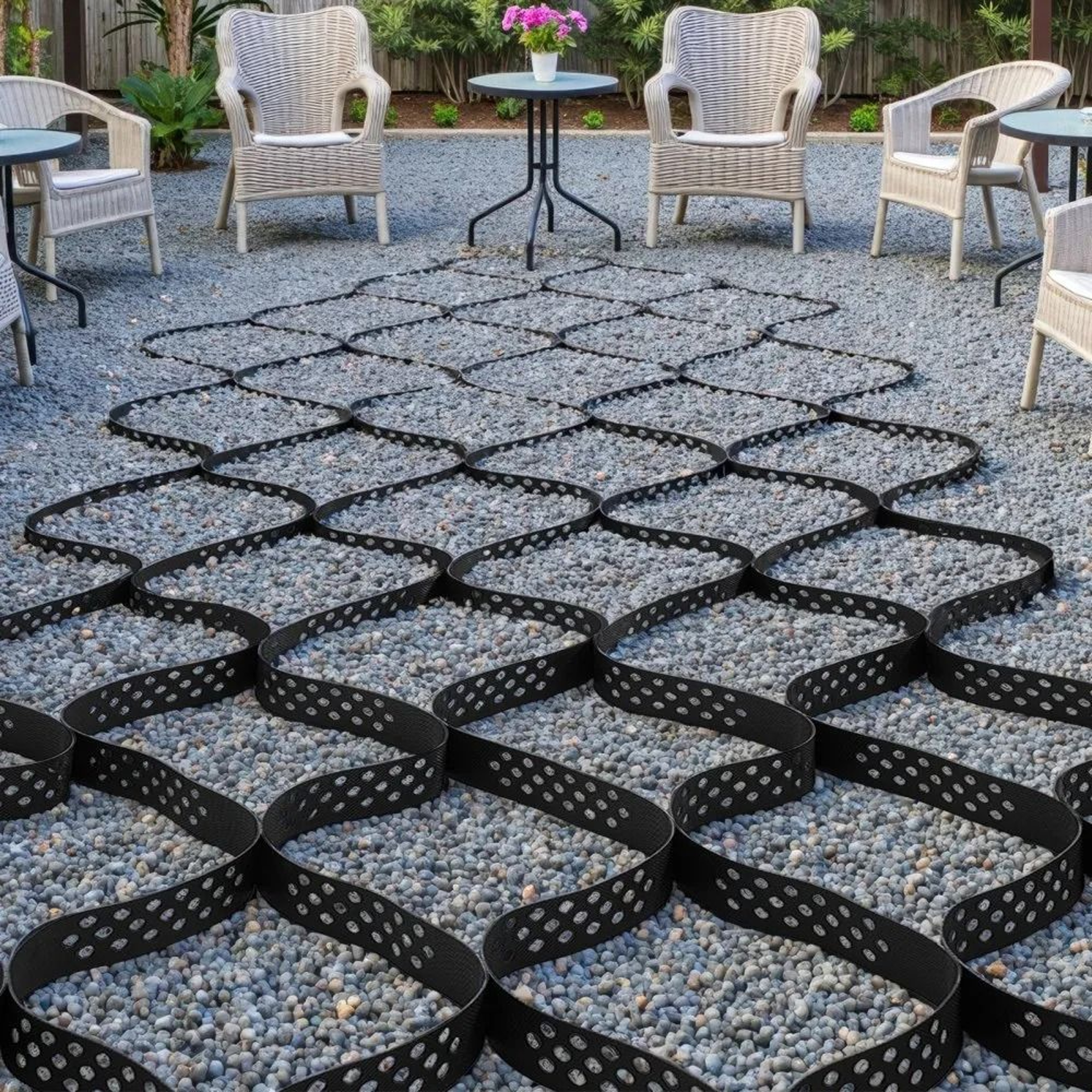 Heavy Duty Gravel Grid 2 Inch HDPE Driveway Stabilization Grid 164 X 65 FT 6