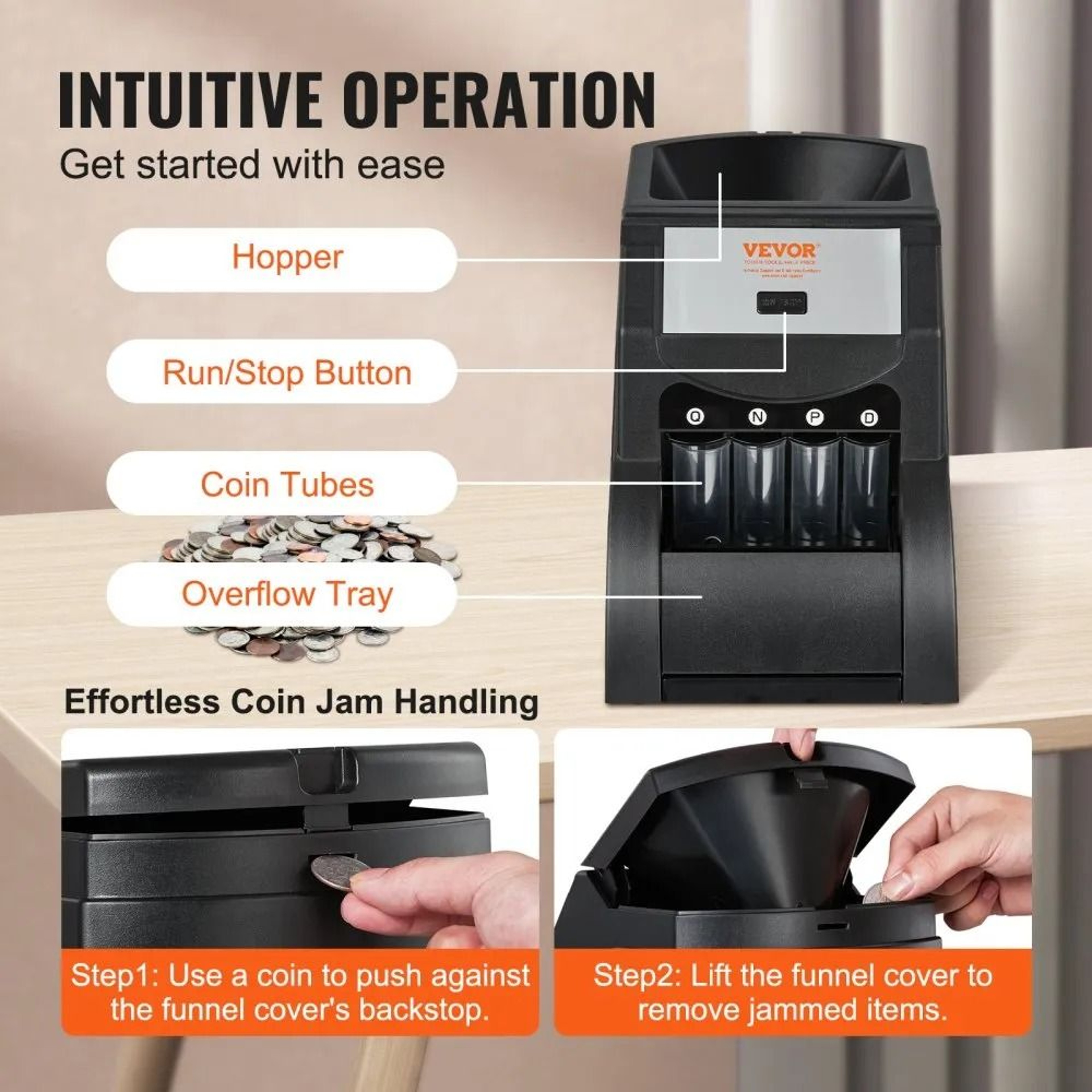 Automatic Coin Sorter Machine USD Coin Counting And Wrapping Machine 4