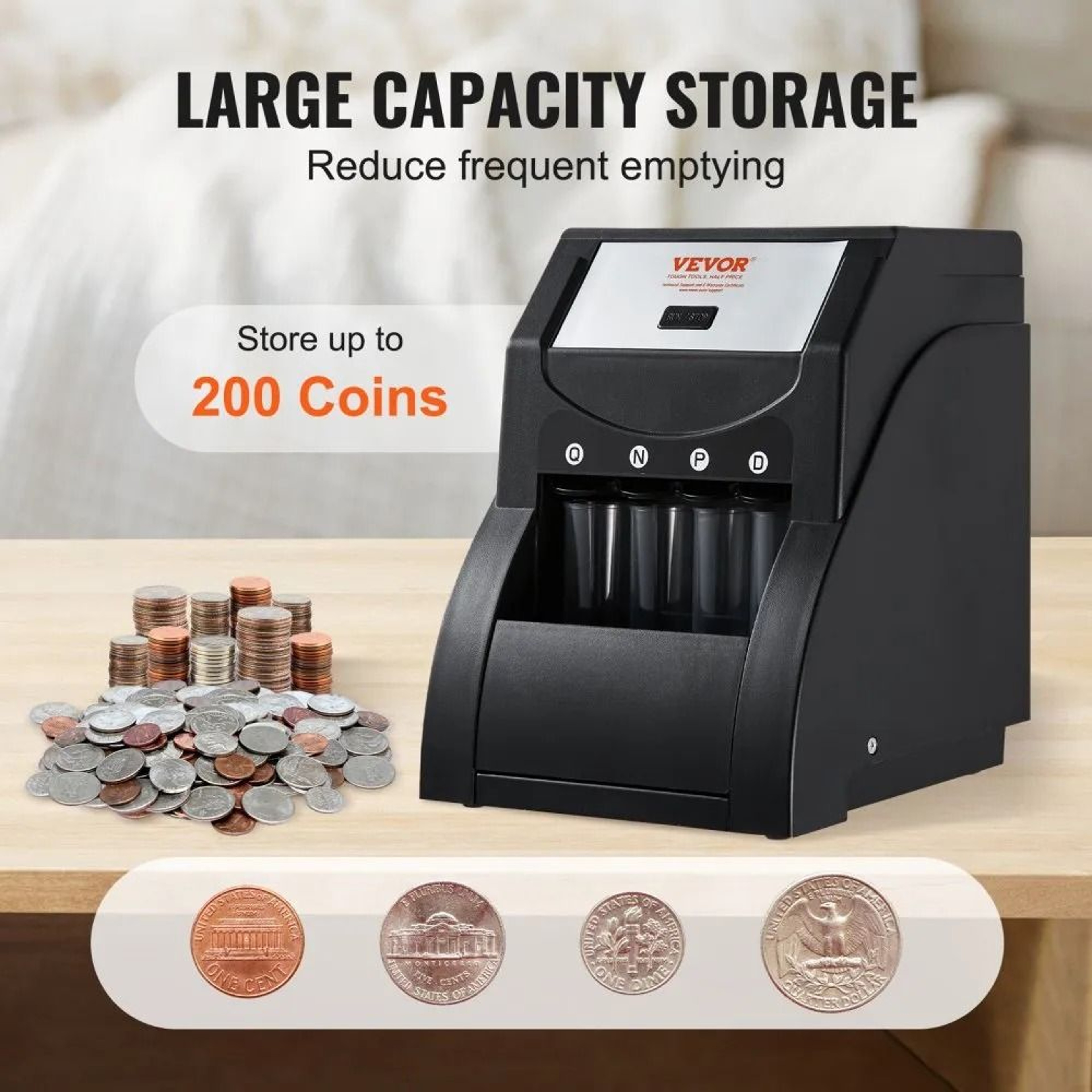 Automatic Coin Sorter Machine USD Coin Counting And Wrapping Machine 1