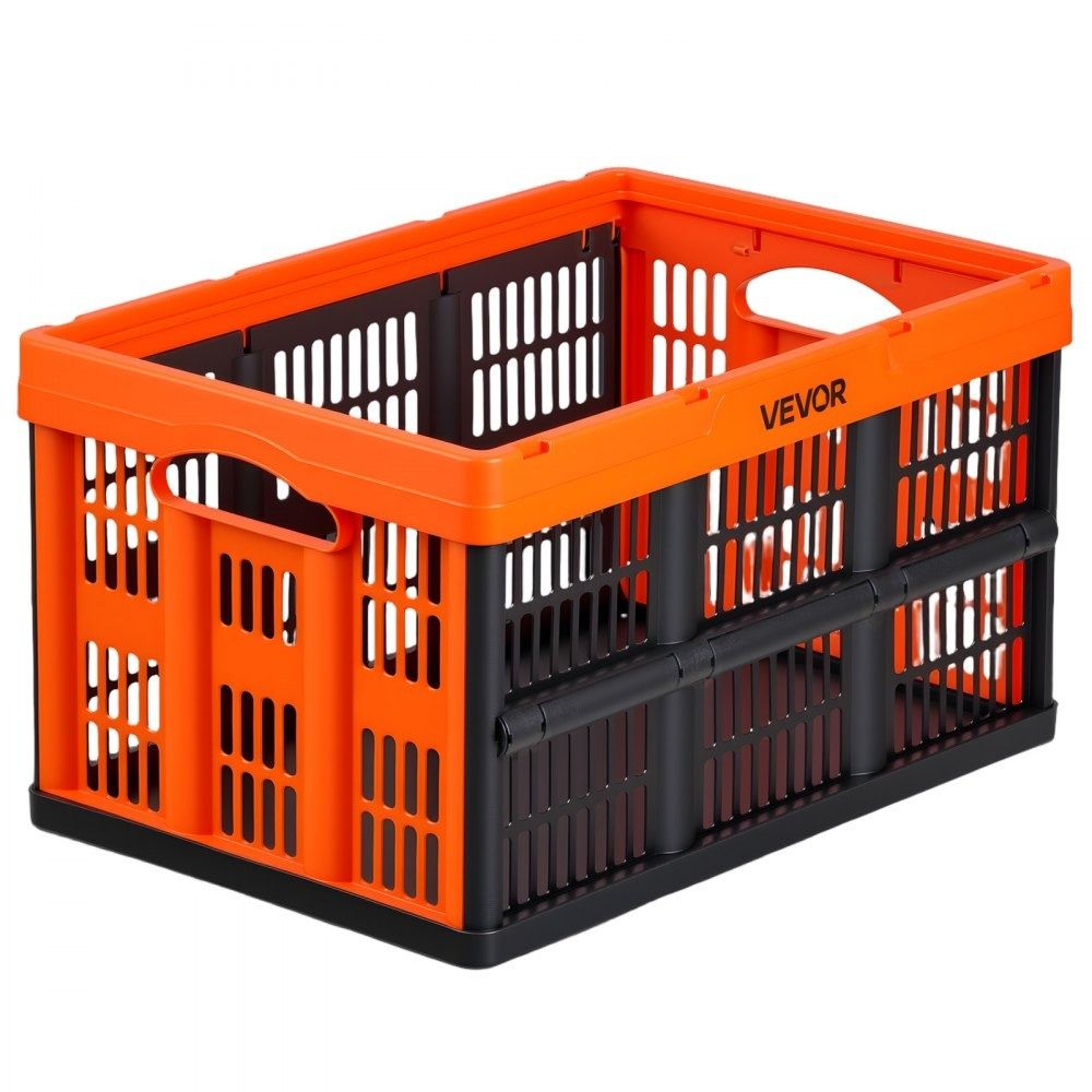 45L Collapsible Storage Bins 6 Pack Stackable Folding Storage Crates With Handles 8