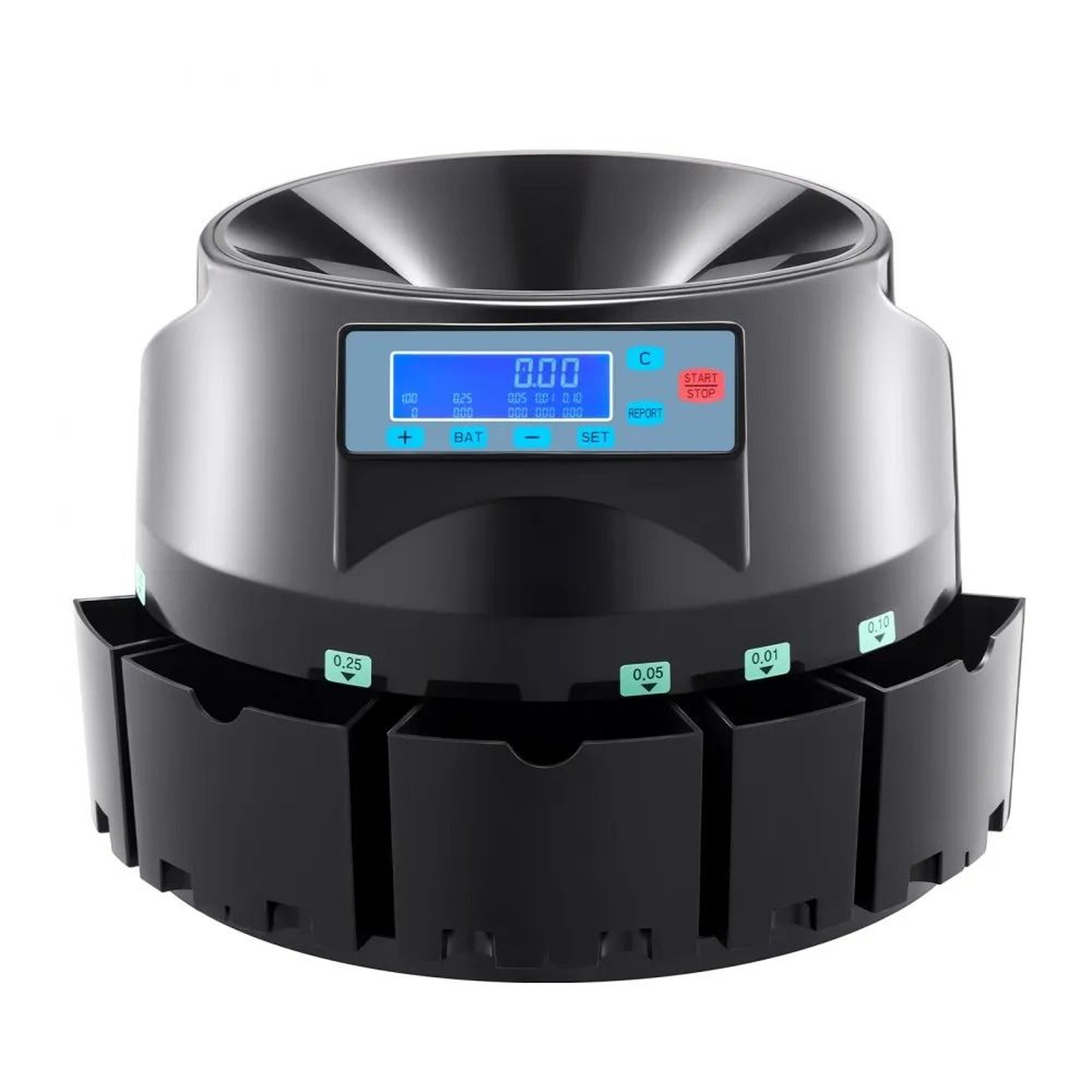 Coin Sorter Machine With LCD Display 300 Coins Min Automatic Coin Counter 7