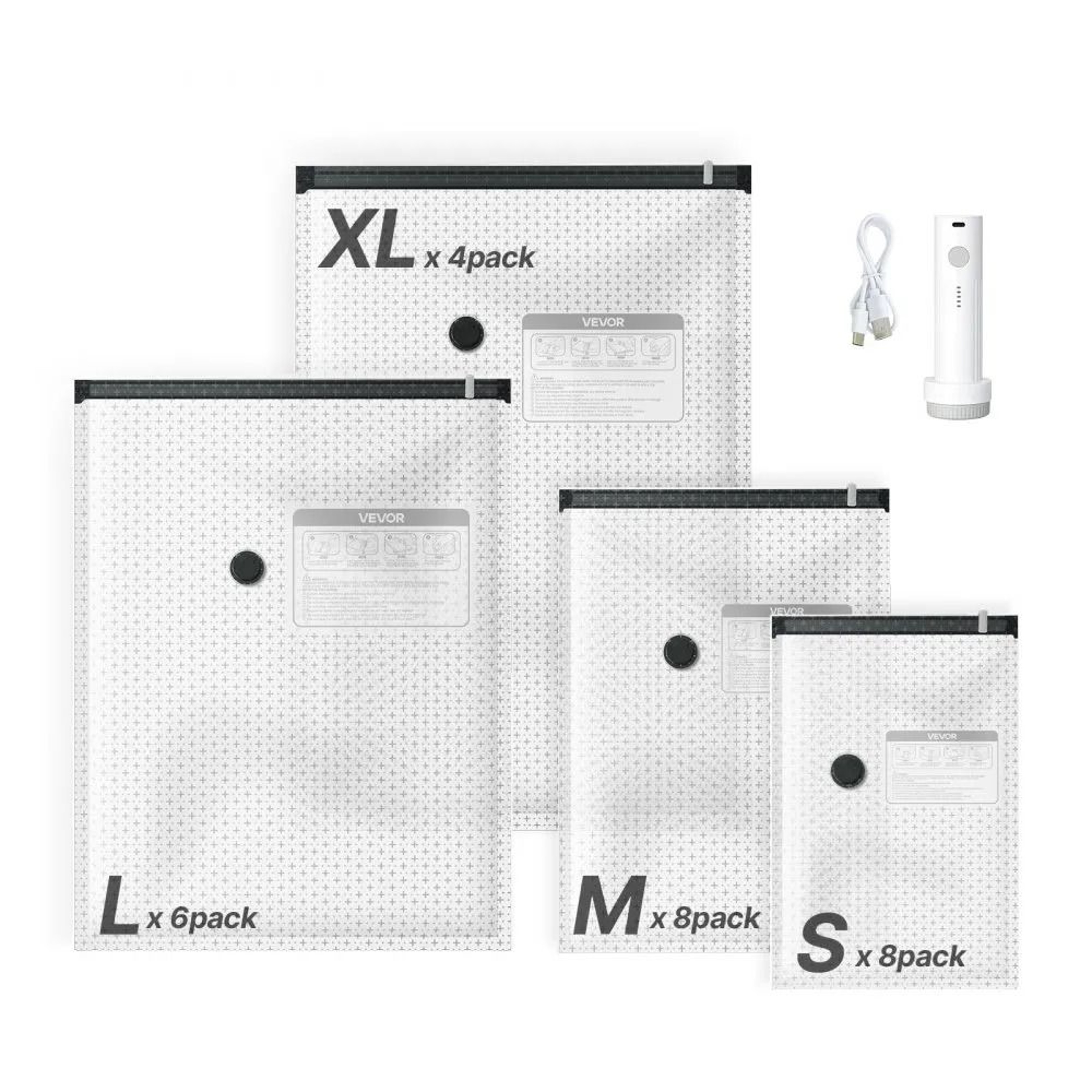 26 Pack Vacuum Storage Bags With Electric Pump For Travel And Clothes 8