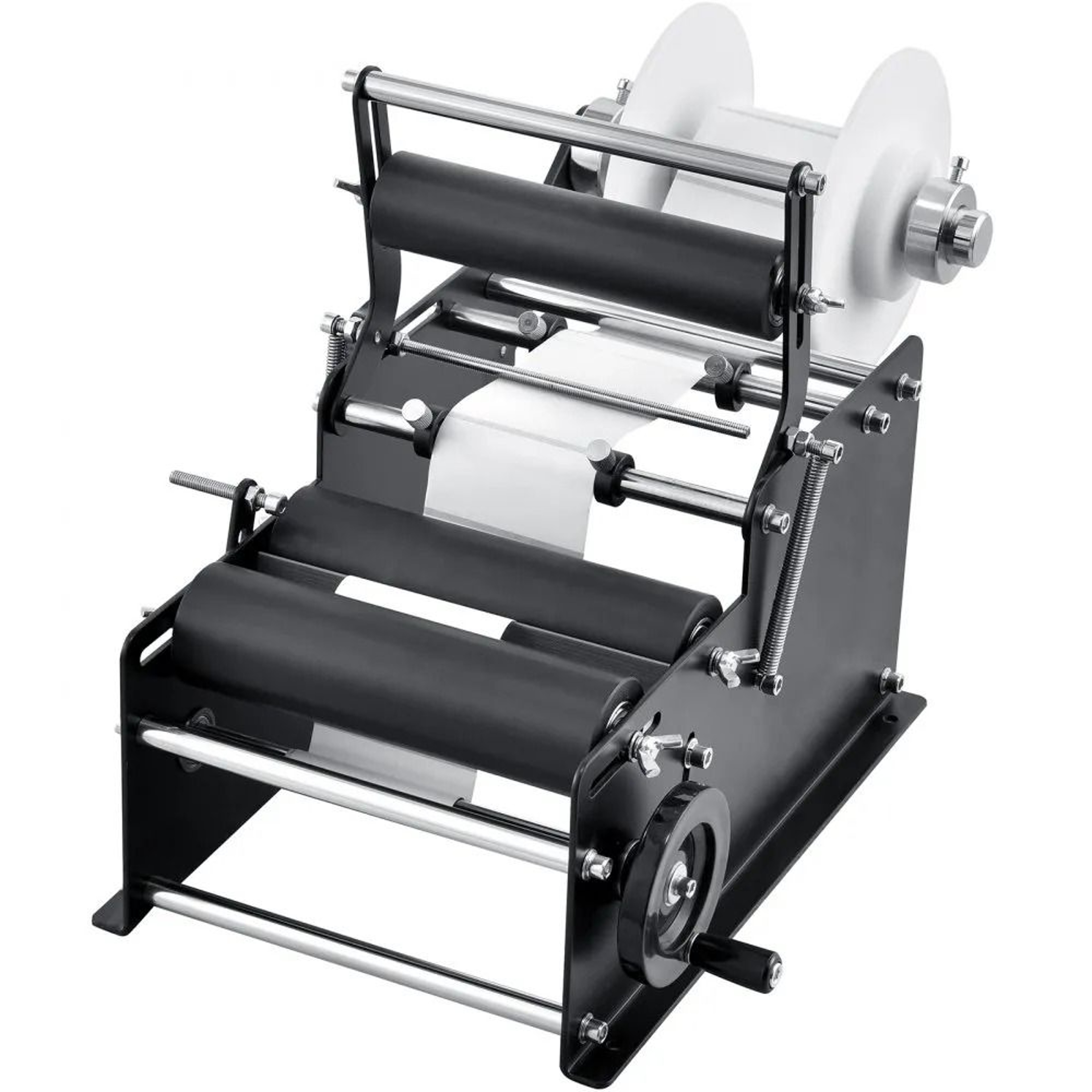 Manual Bottle Labeling Machine Round Bottle Label Applicator With Pressing Bar 8
