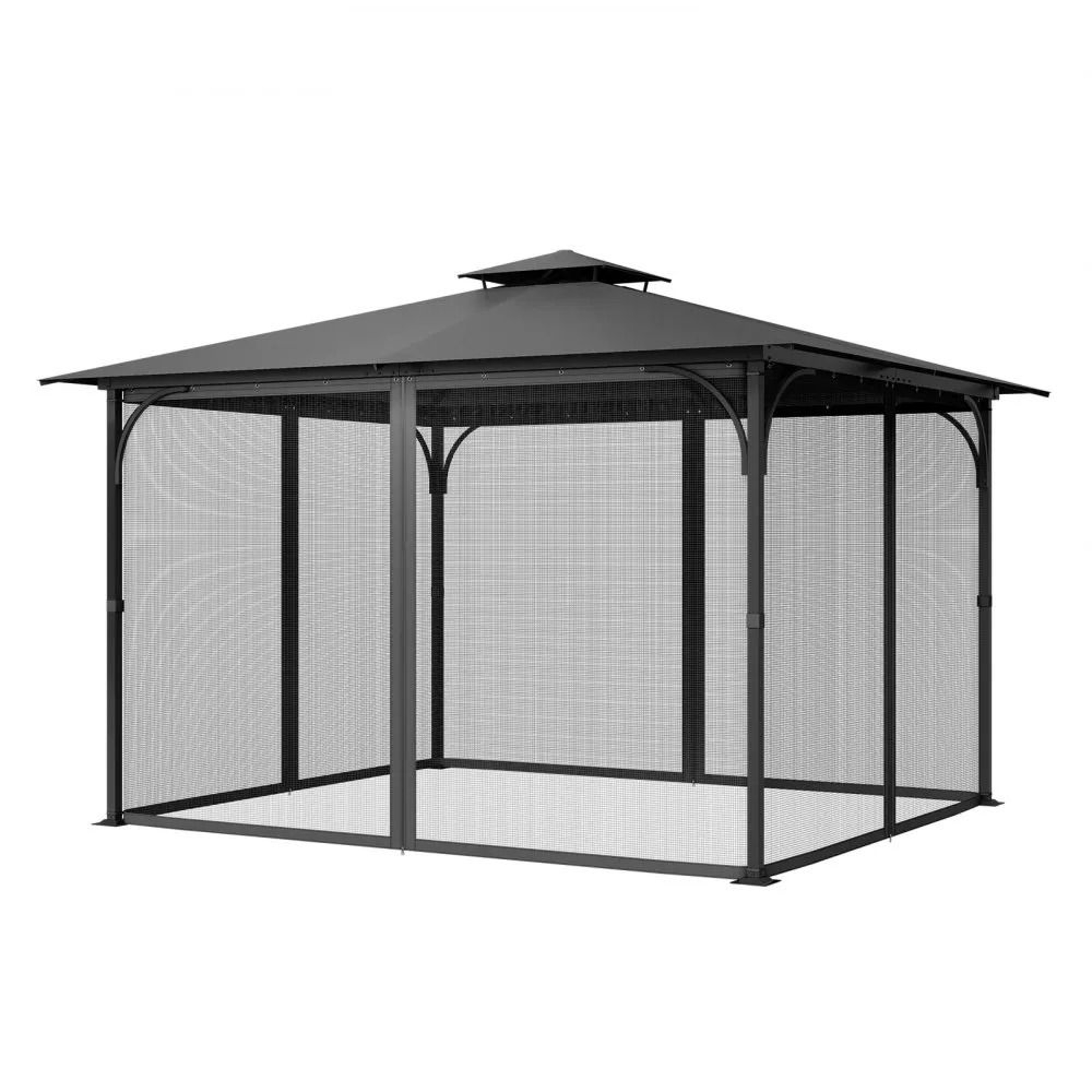 Gazebo Netting Replacement 10x13 FT Outdoor Mesh Screen With Double Zipper 8