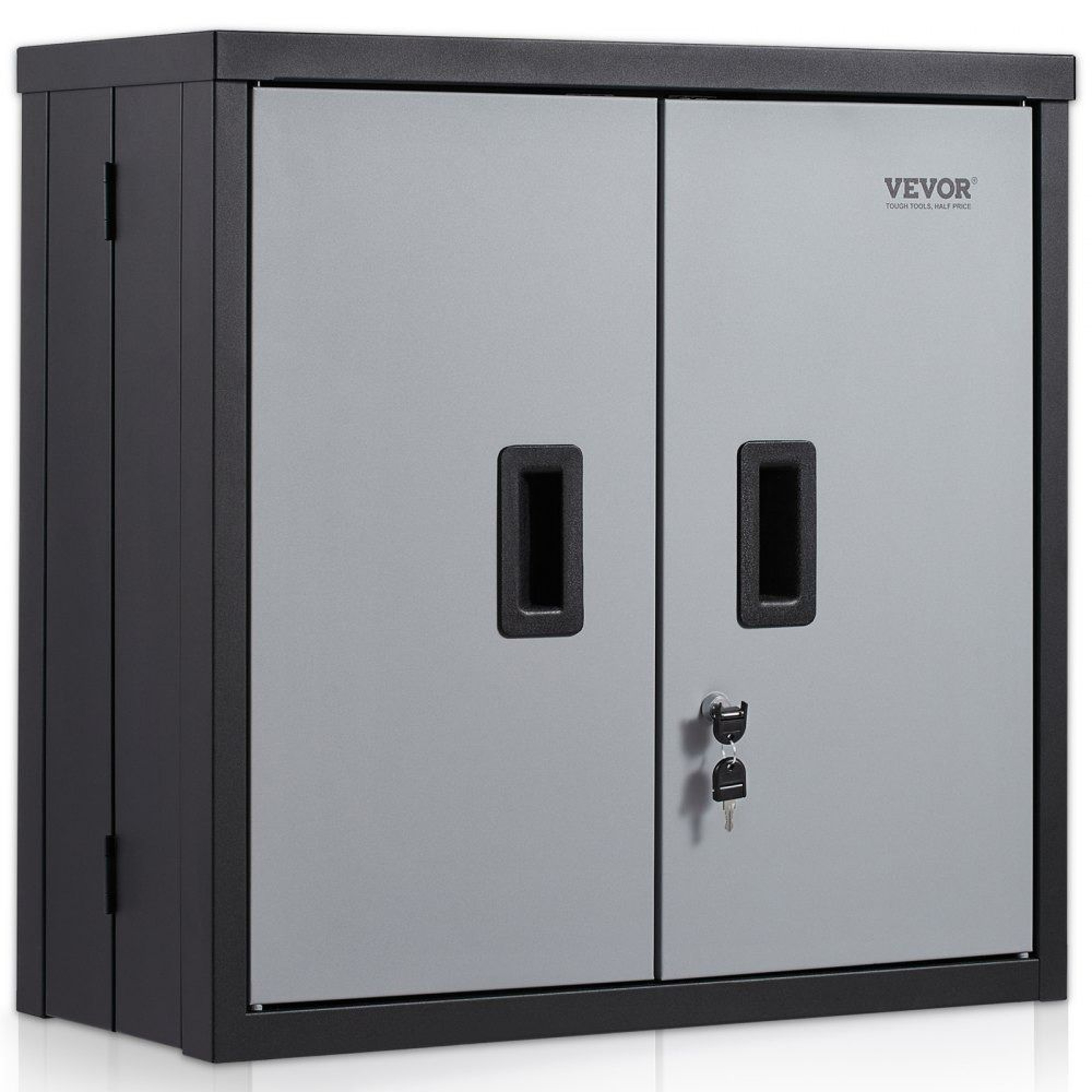 Foldable Wall Mounted Garage Cabinet Lockable Metal Tool Storage 240 Lb Capacity 8
