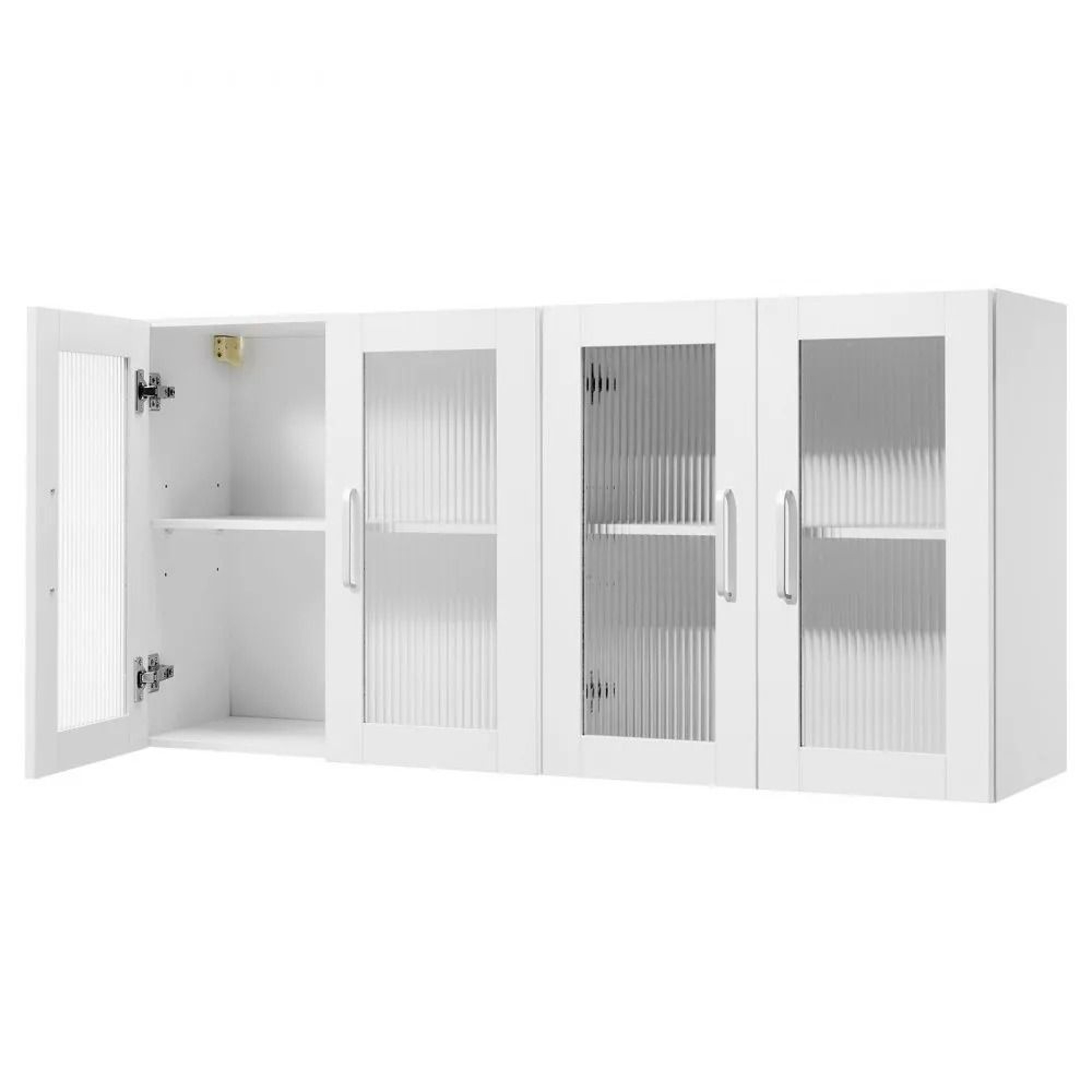 Space Saving Laundry Room Wall Cabinet Set With Adjustable Shelves And Soft Close Doors 7