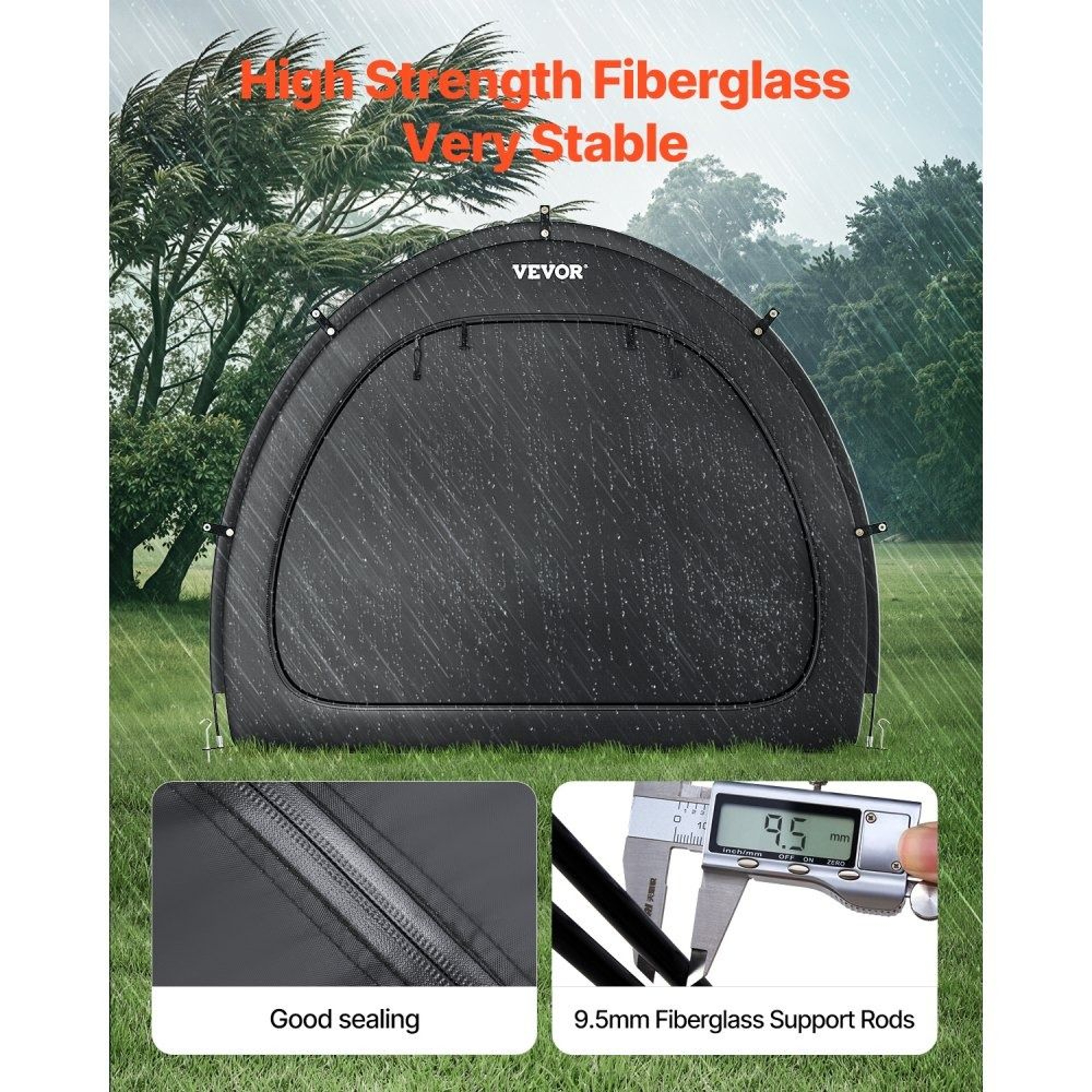 Bike Storage Tent For 5 Bikes Waterproof Outdoor Bike Storage Shelter With Ventilation 5