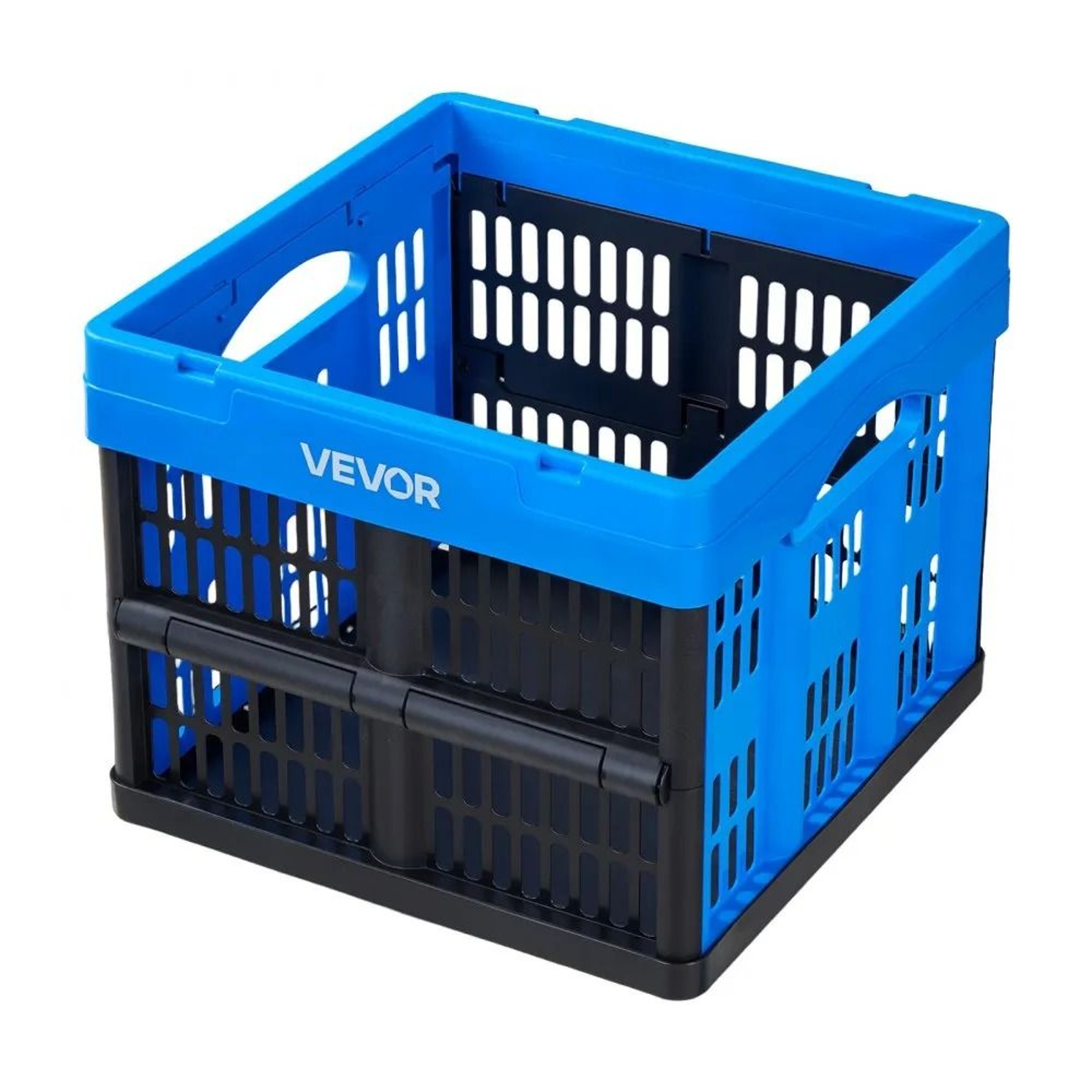 25L Collapsible Storage Bins 3 Pack Stackable Folding Storage Crates With Handles 7