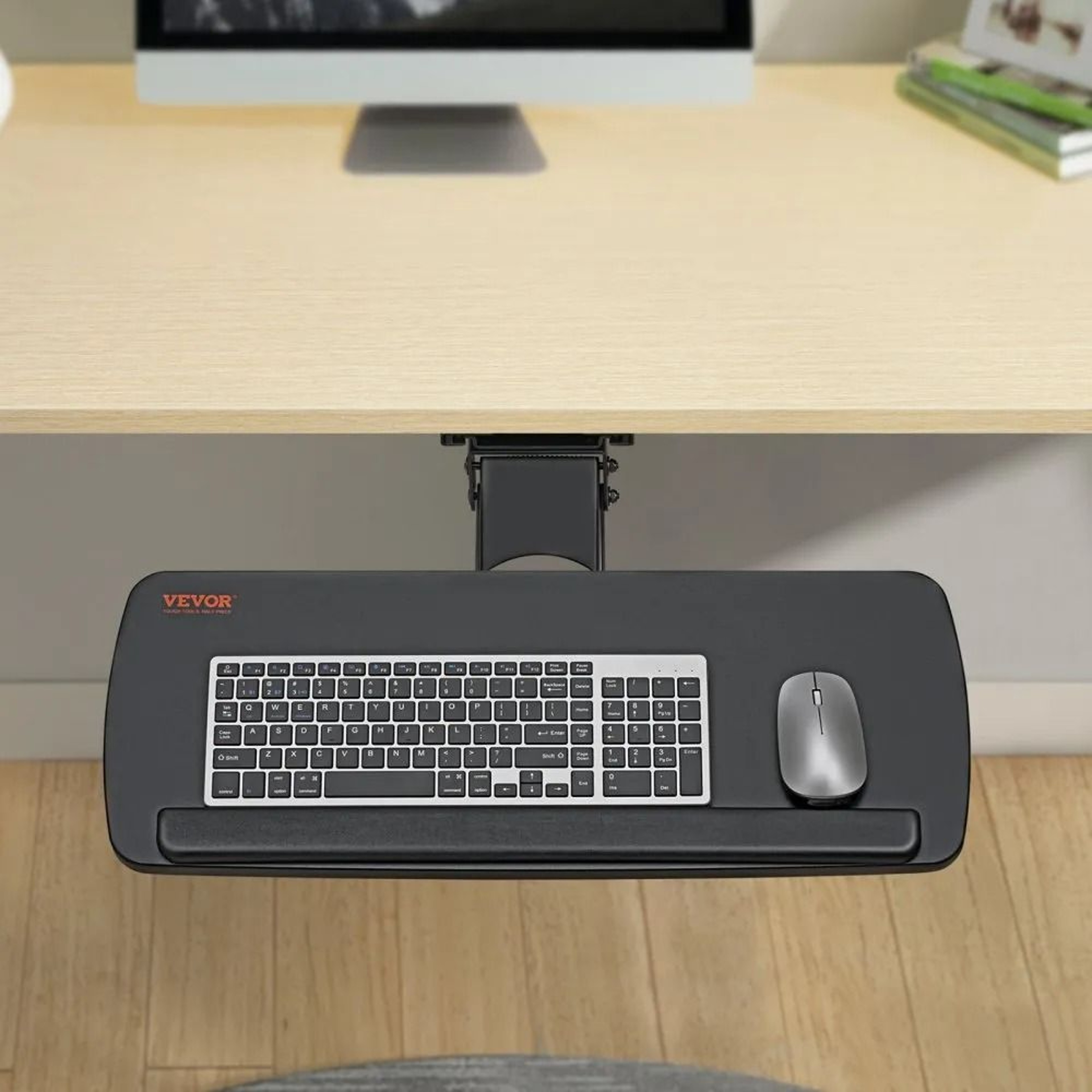 Adjustable Under Desk Keyboard Tray With Ergonomic Slide Out Design 6