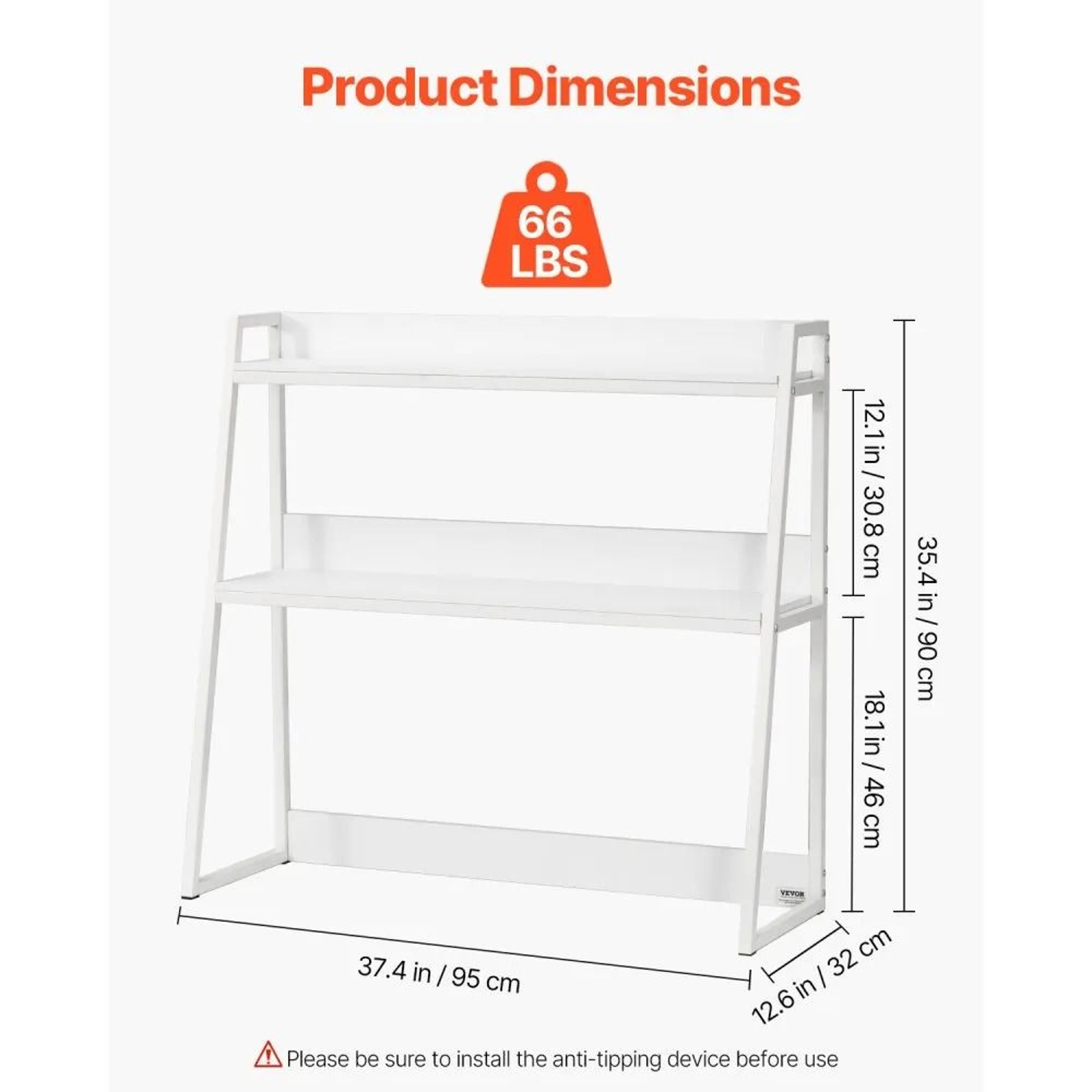 Desktop Bookshelf 2 Tier Desk Organizer Storage Shelf Hutch For Office Home Dorm 6