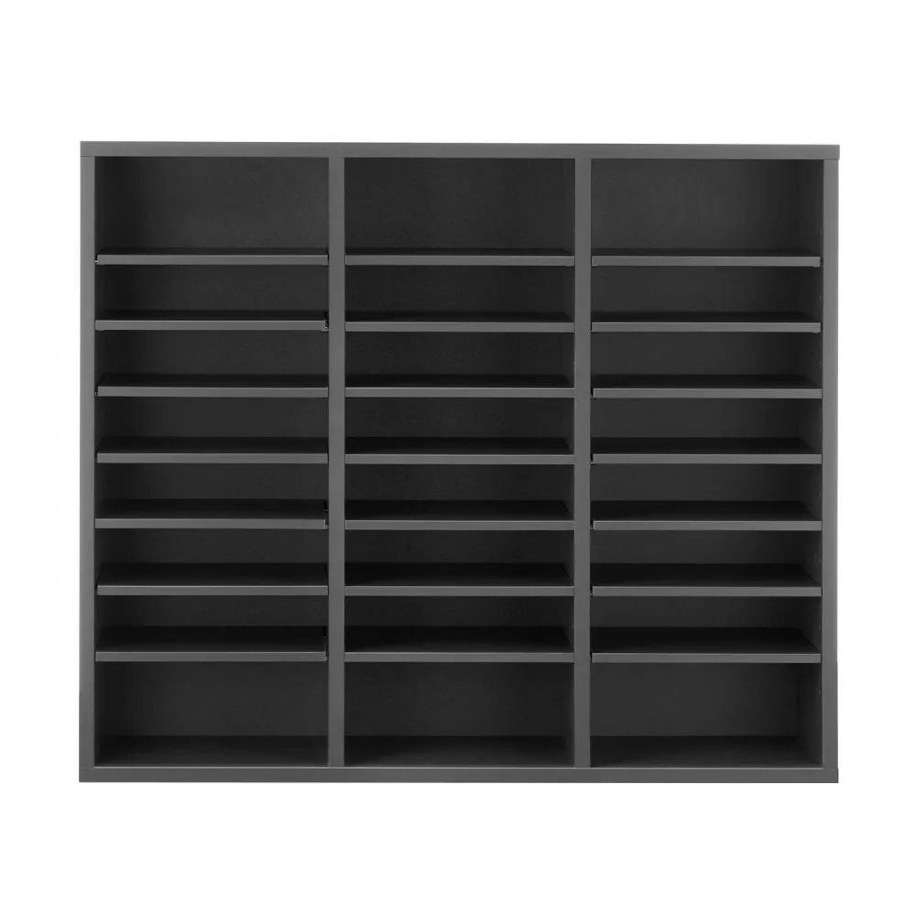Wooden Literature Organizer 24 Compartments Adjustable Office File Sorter 8