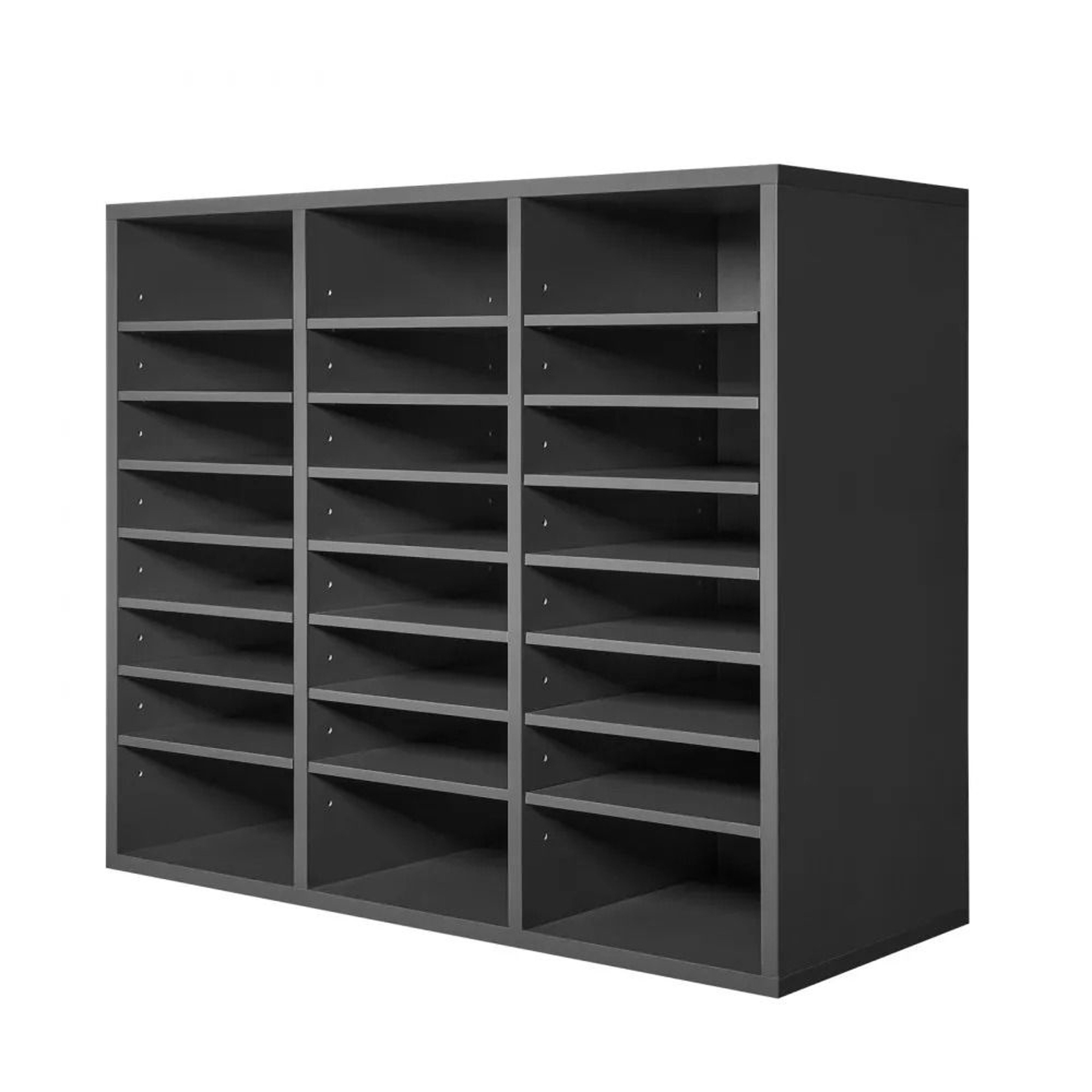 Wooden Literature Organizer 24 Compartments Adjustable Office File Sorter 7