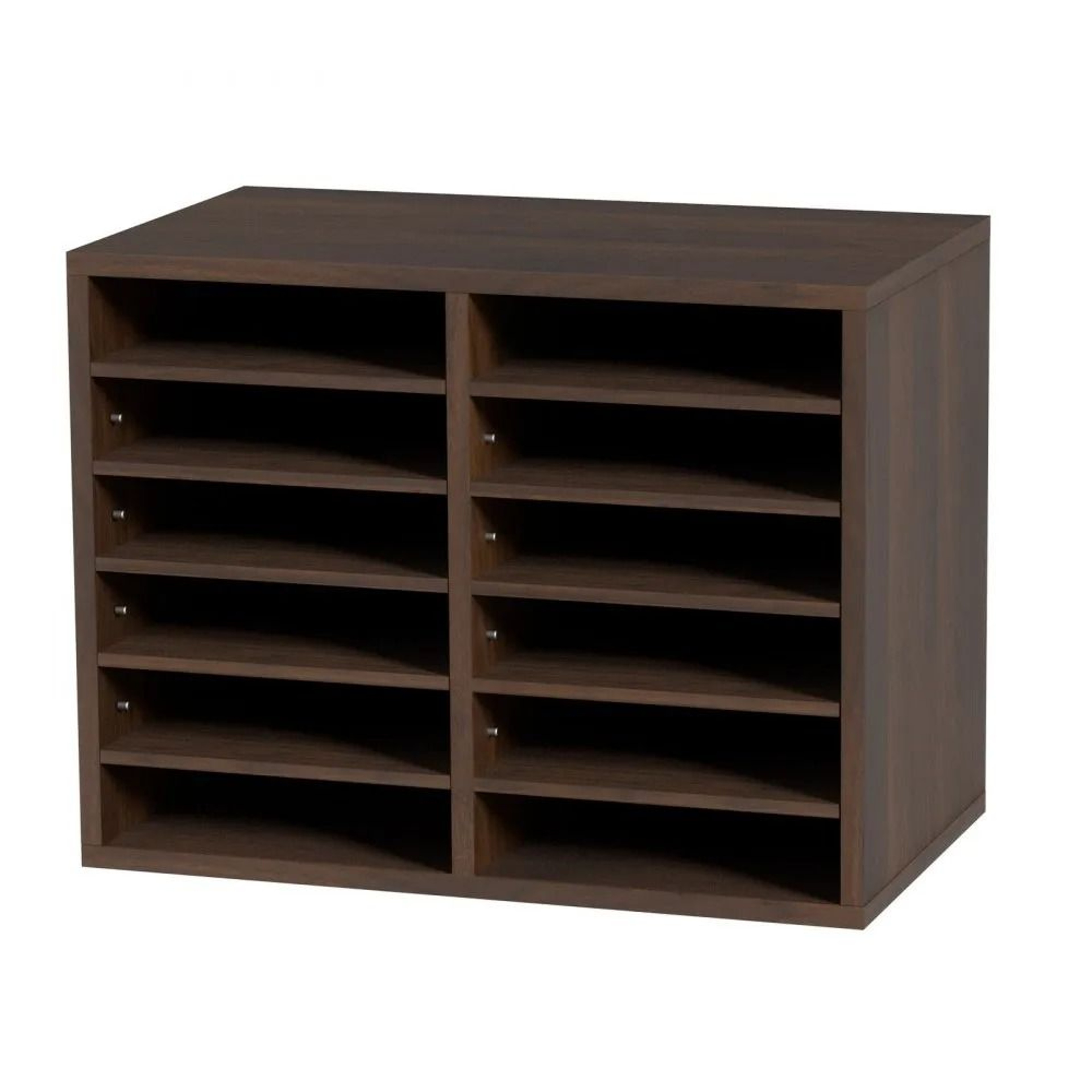 Literature Organizer 12 Compartments Wood File Sorter For Office And Classroom Storage 7