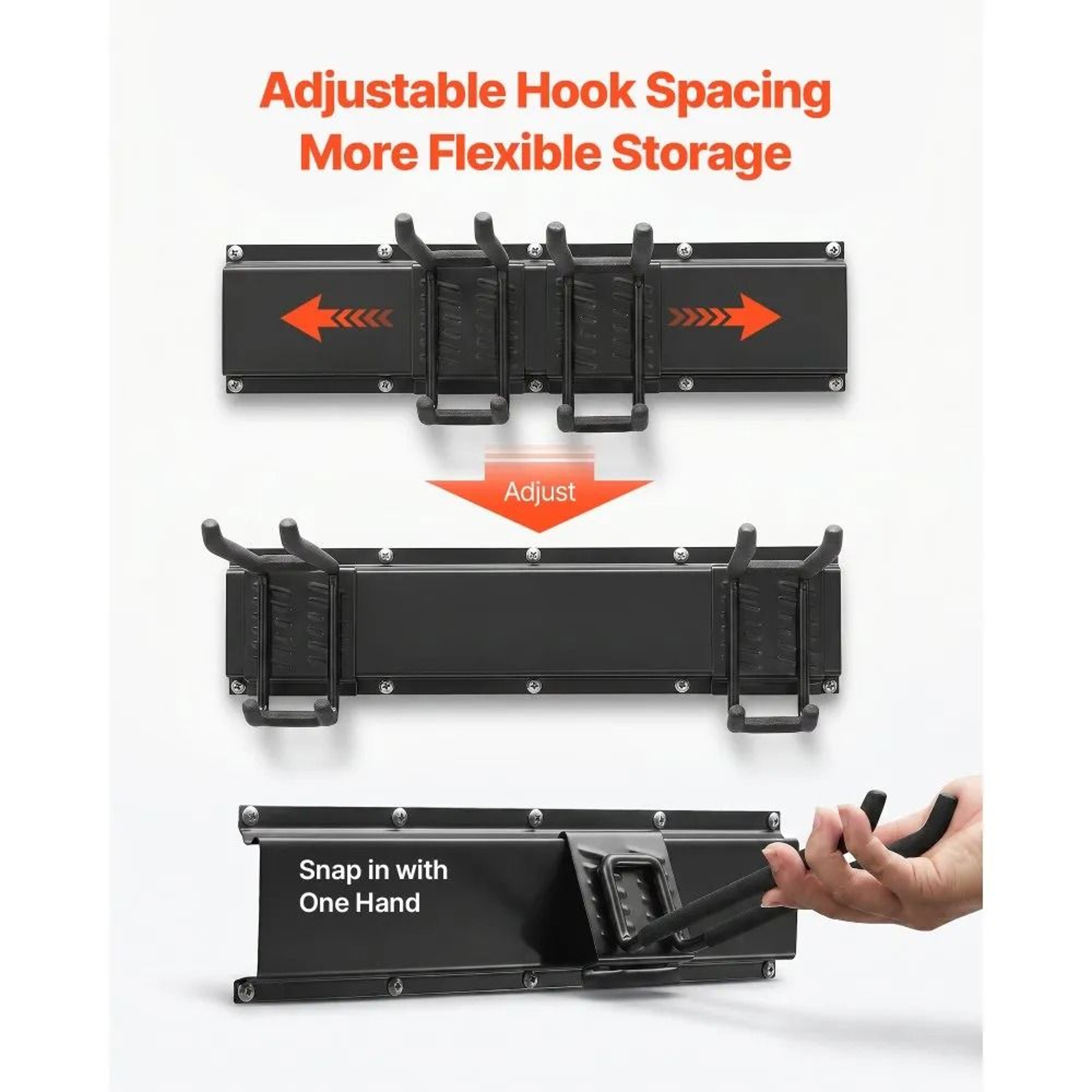 Garage Tool Organizer 400 LBS Wall Mount Garden Tool Rack 3