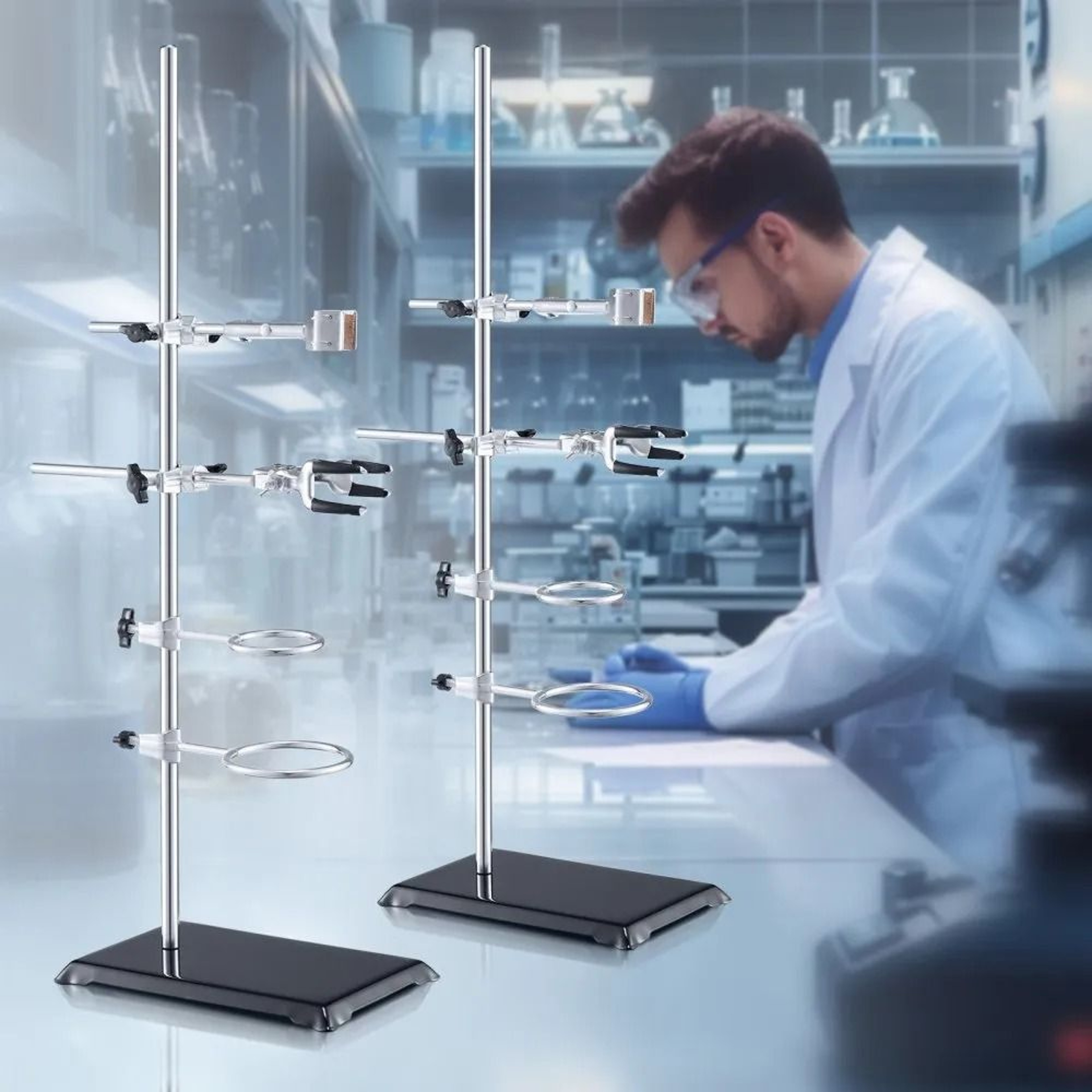 Lab Stand Support With Clamp Set For Laboratory Experiments 6