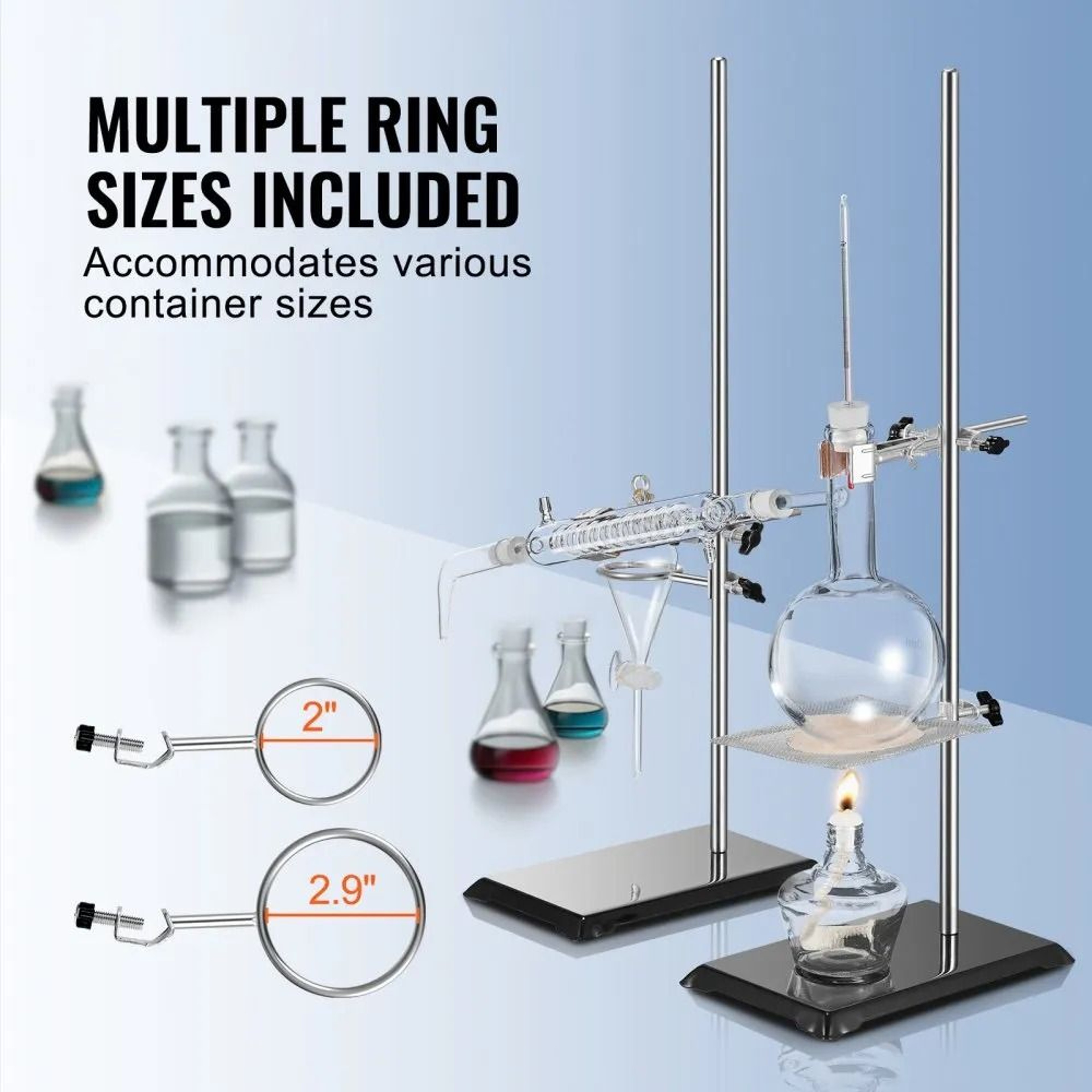Lab Stand Support With Clamp Set For Laboratory Experiments 3