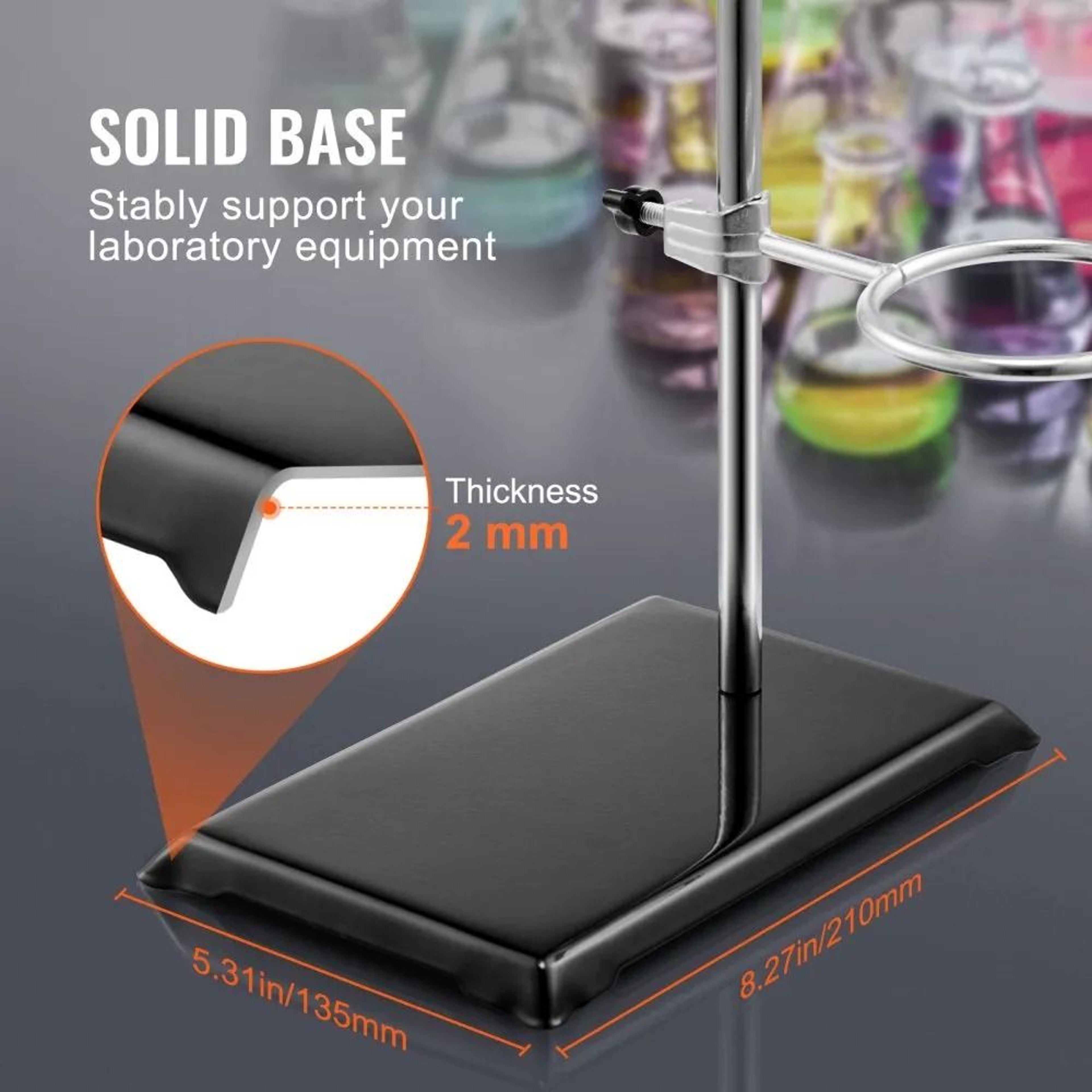 Lab Stand Support With Clamp Set For Laboratory Experiments 5