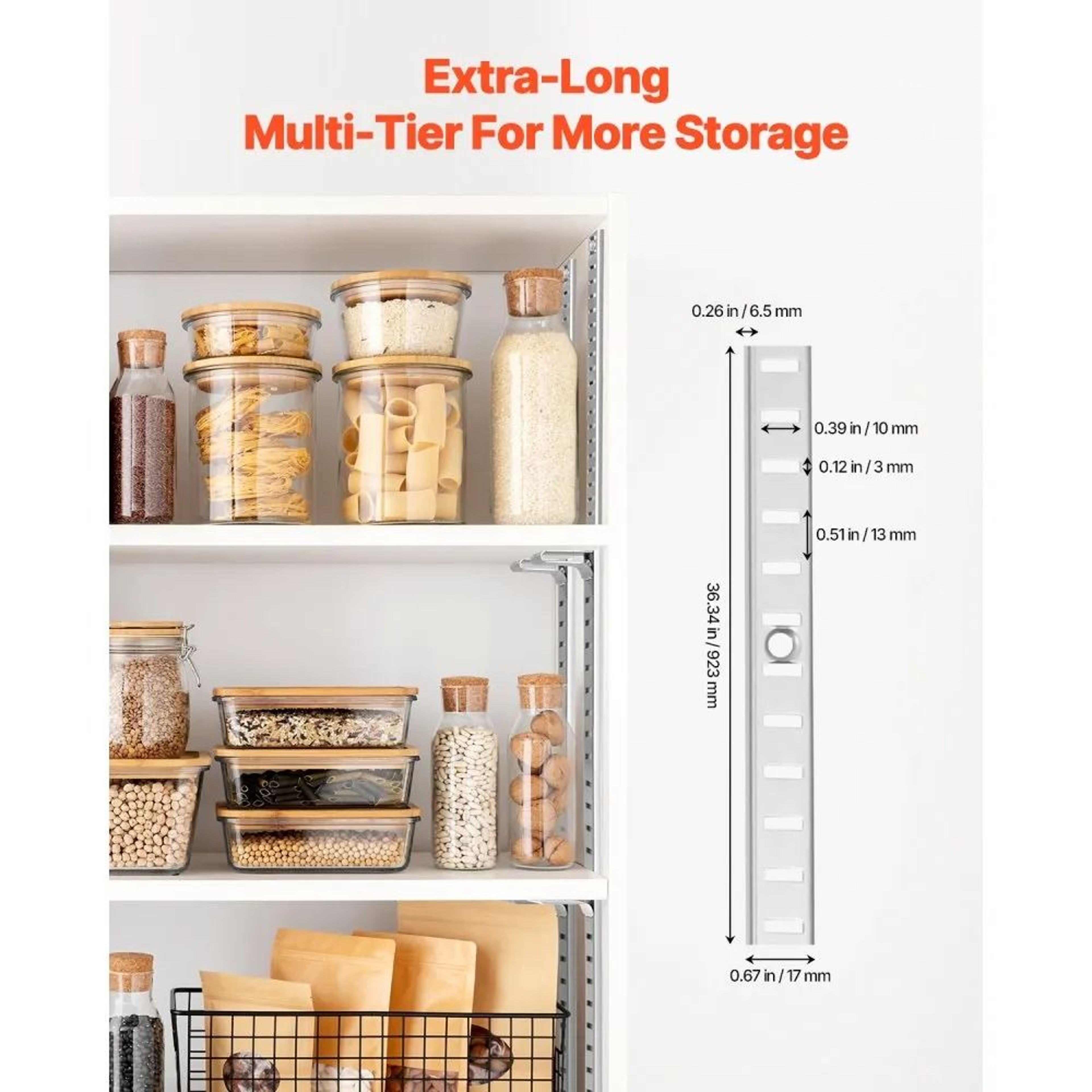 Shelf Pilaster 363 Inch 6 Pack Adjustable Shelf Brackets For Custom Storage 2