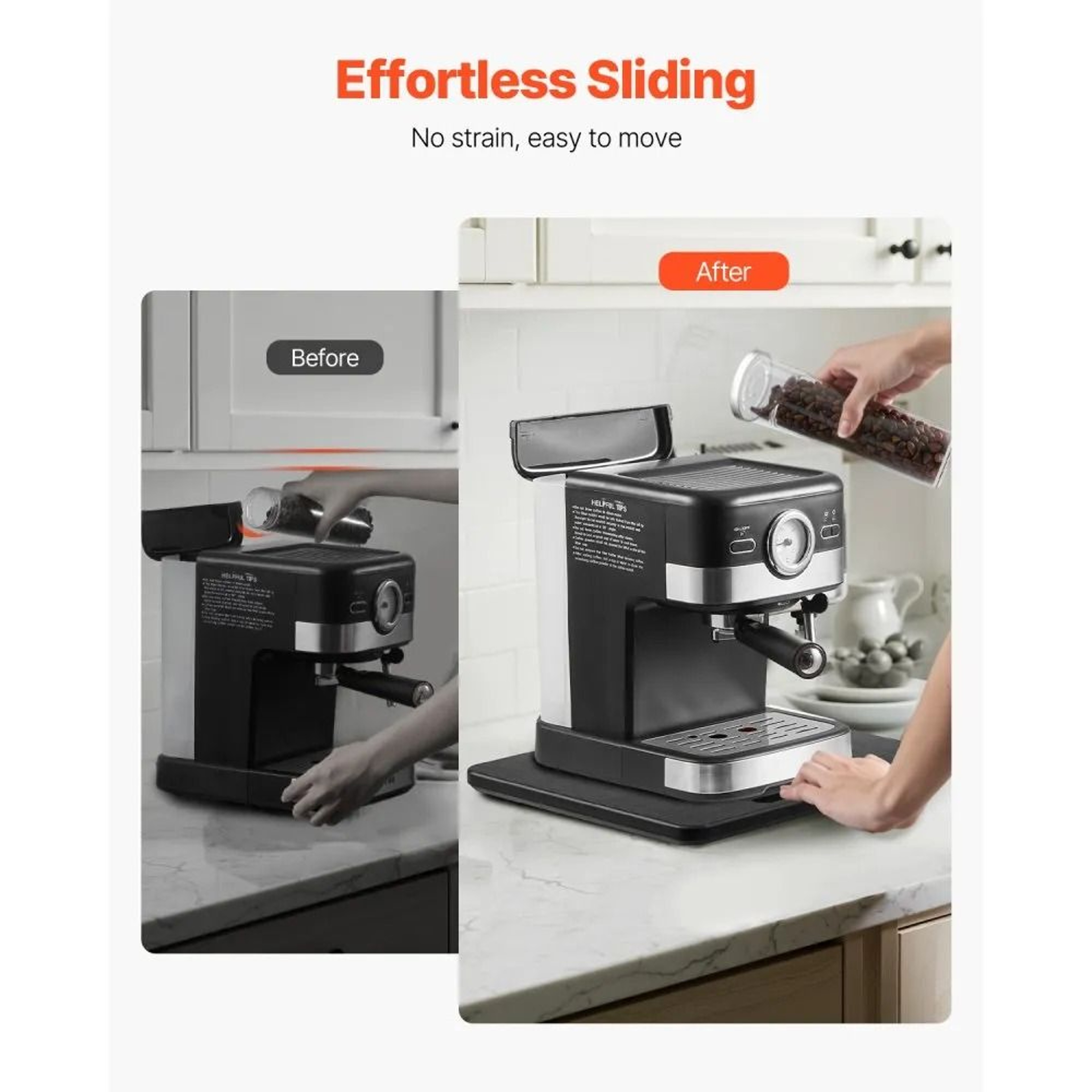 Appliance Slider 105 X 13 Inch Rolling Tray For Coffee Maker And Kitchen Appliances 3