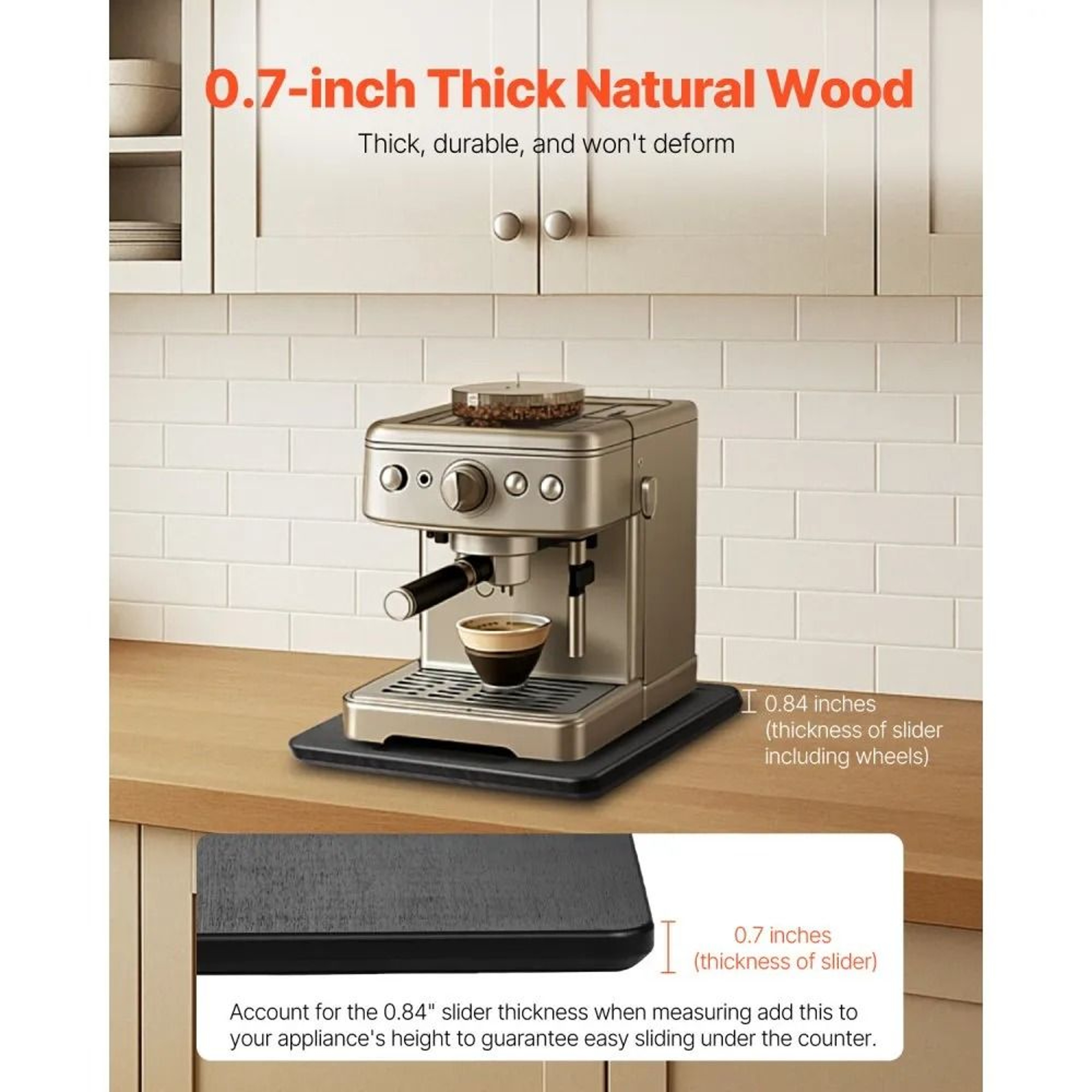 Appliance Slider 105 X 13 Inch Rolling Tray For Coffee Maker And Kitchen Appliances 1