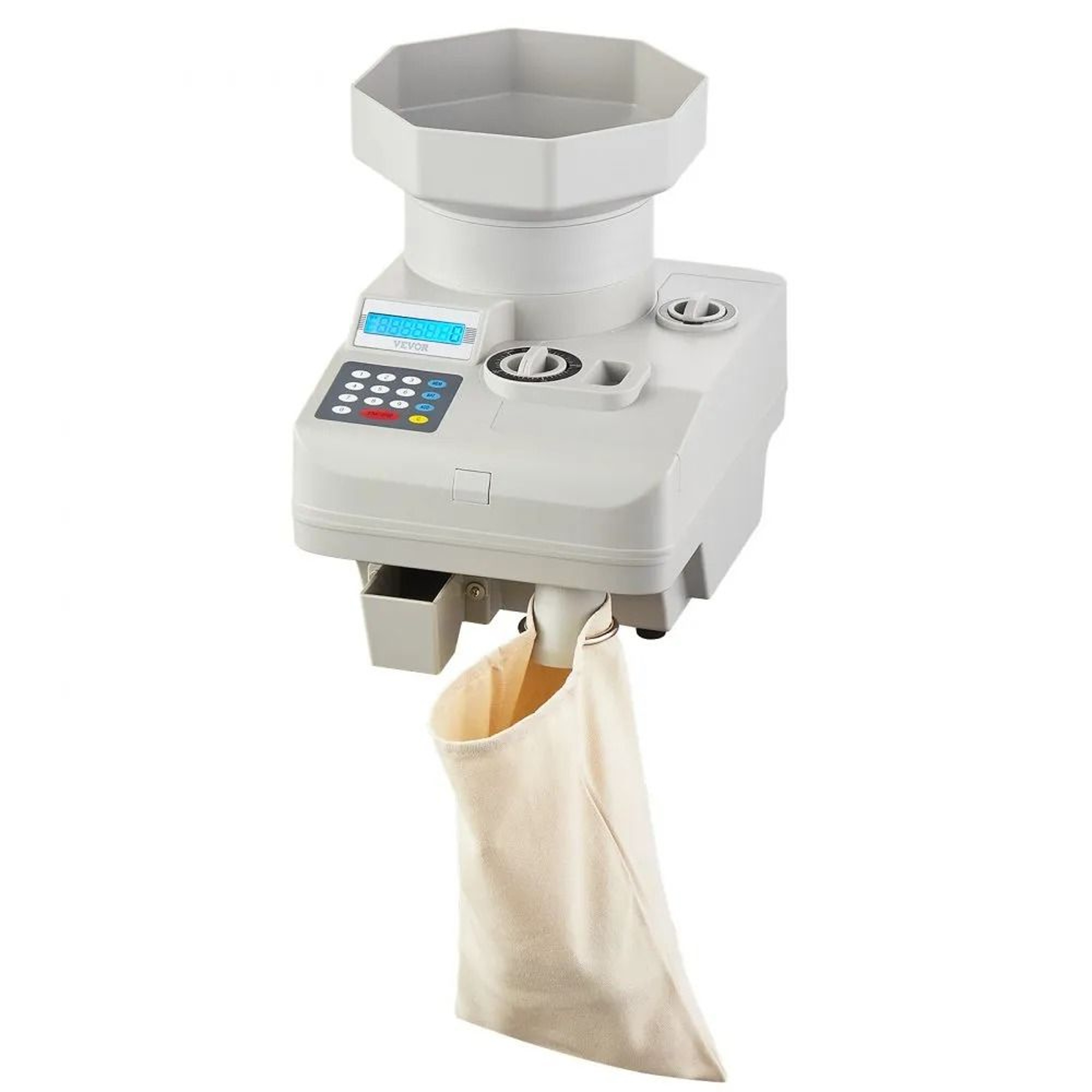 Professional Coin Counter Machine Automatic Coin Sorter With LED Display 11000 Coin Capacity 7