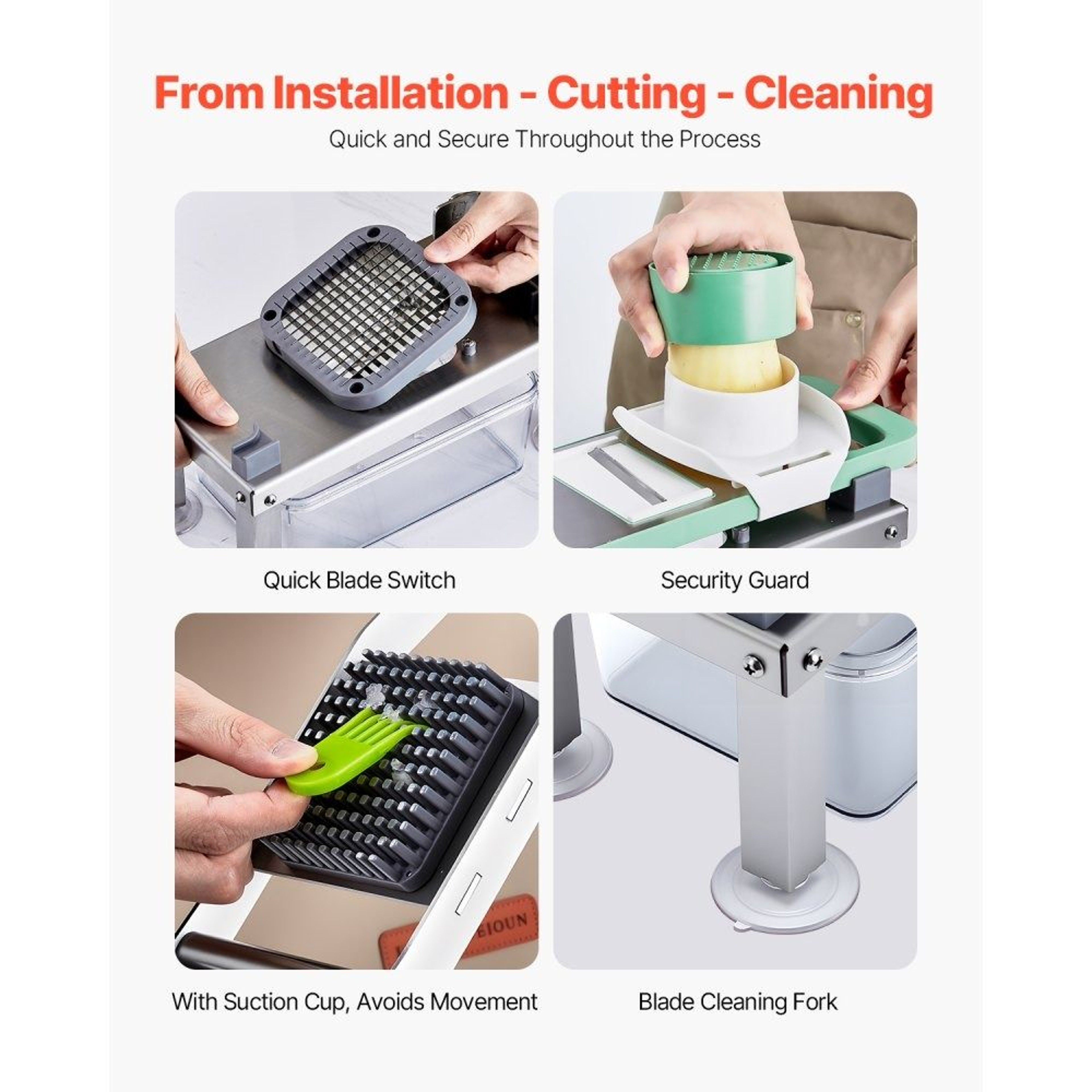 8 Blade Vegetable Chopper Mandoline Slicer With Food Container 4