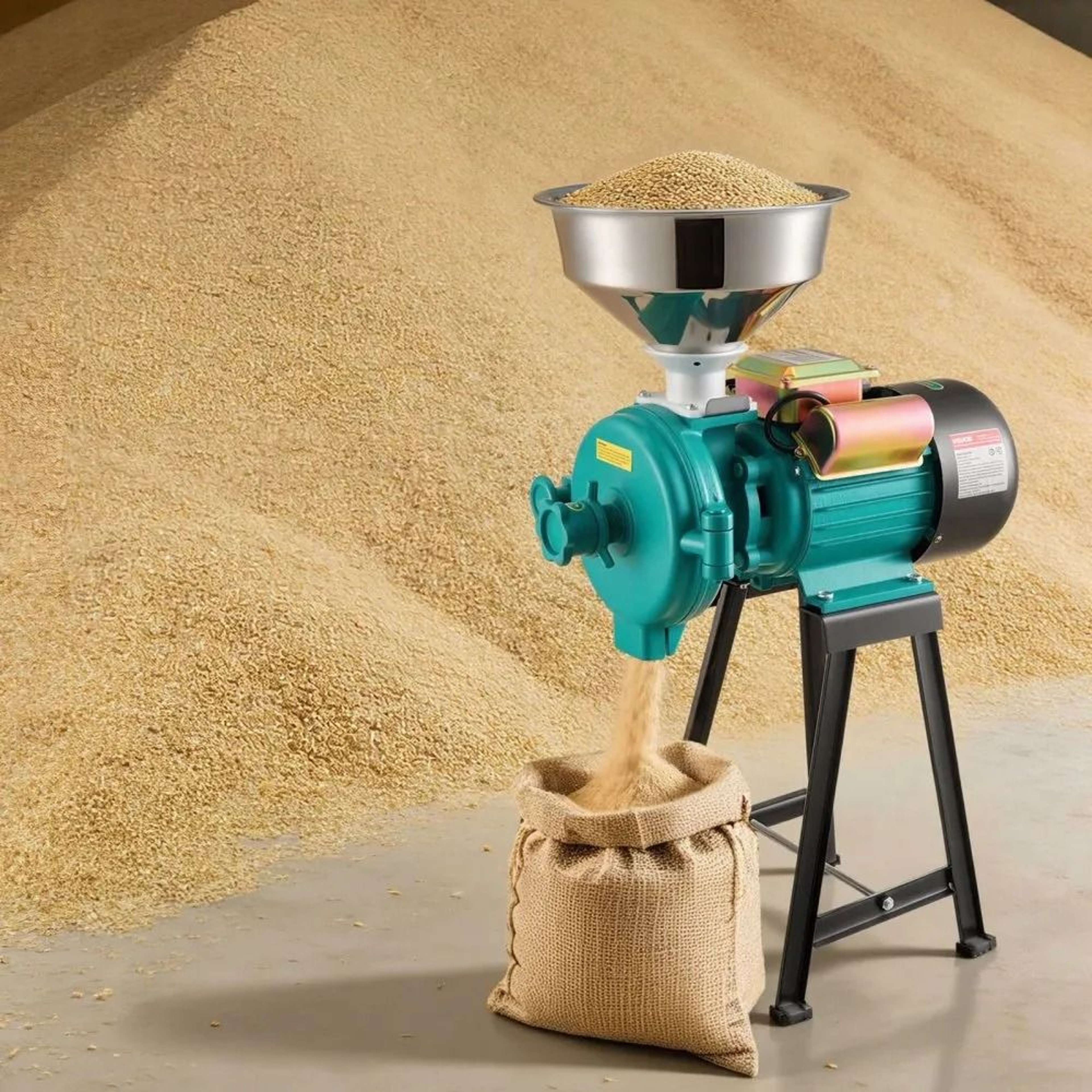 Commercial Electric Grain Mill Grinder 1500W For Fine Flour And Spices 6