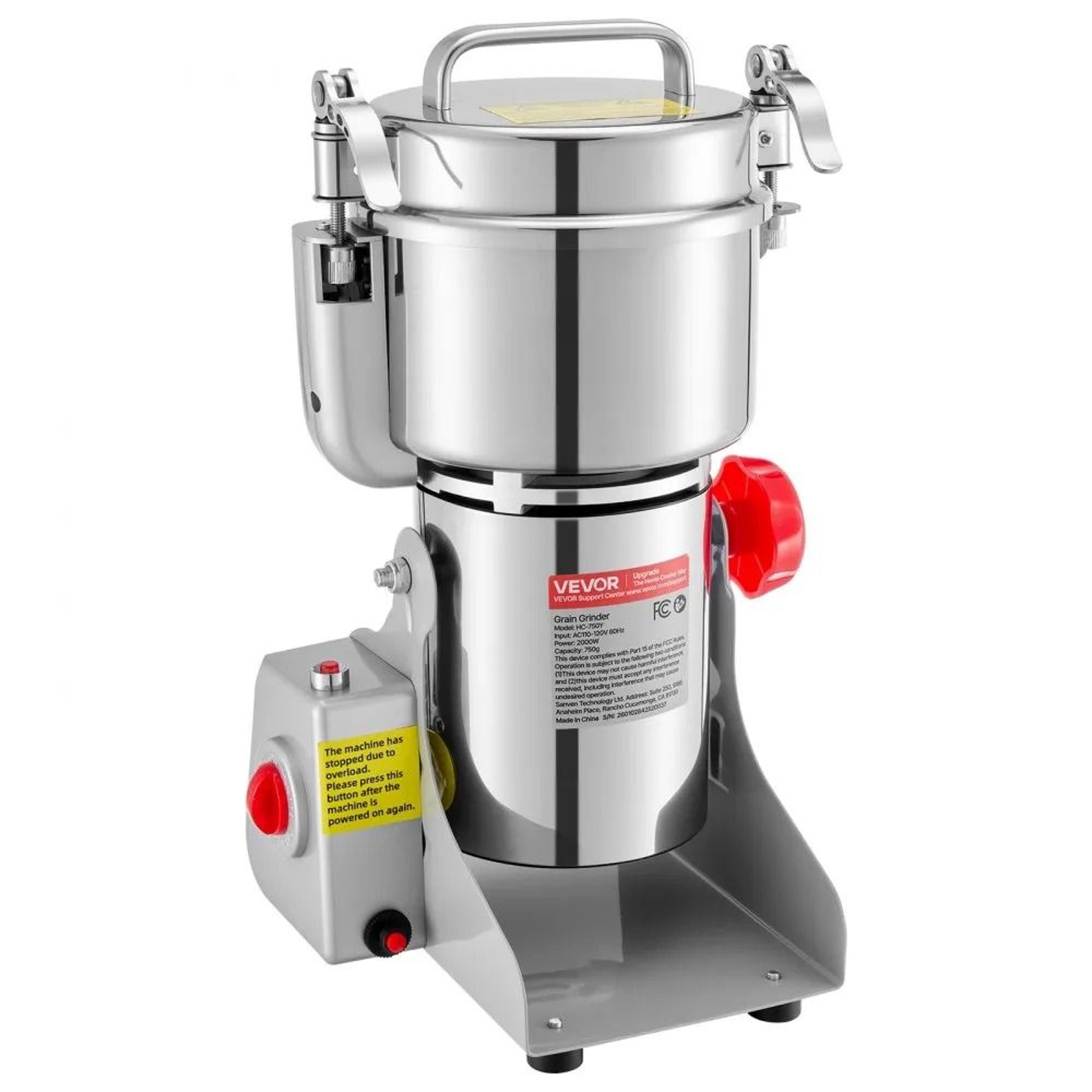 750g Electric Grain Mill Grinder High Speed Spice And Coffee Powder Machine 8