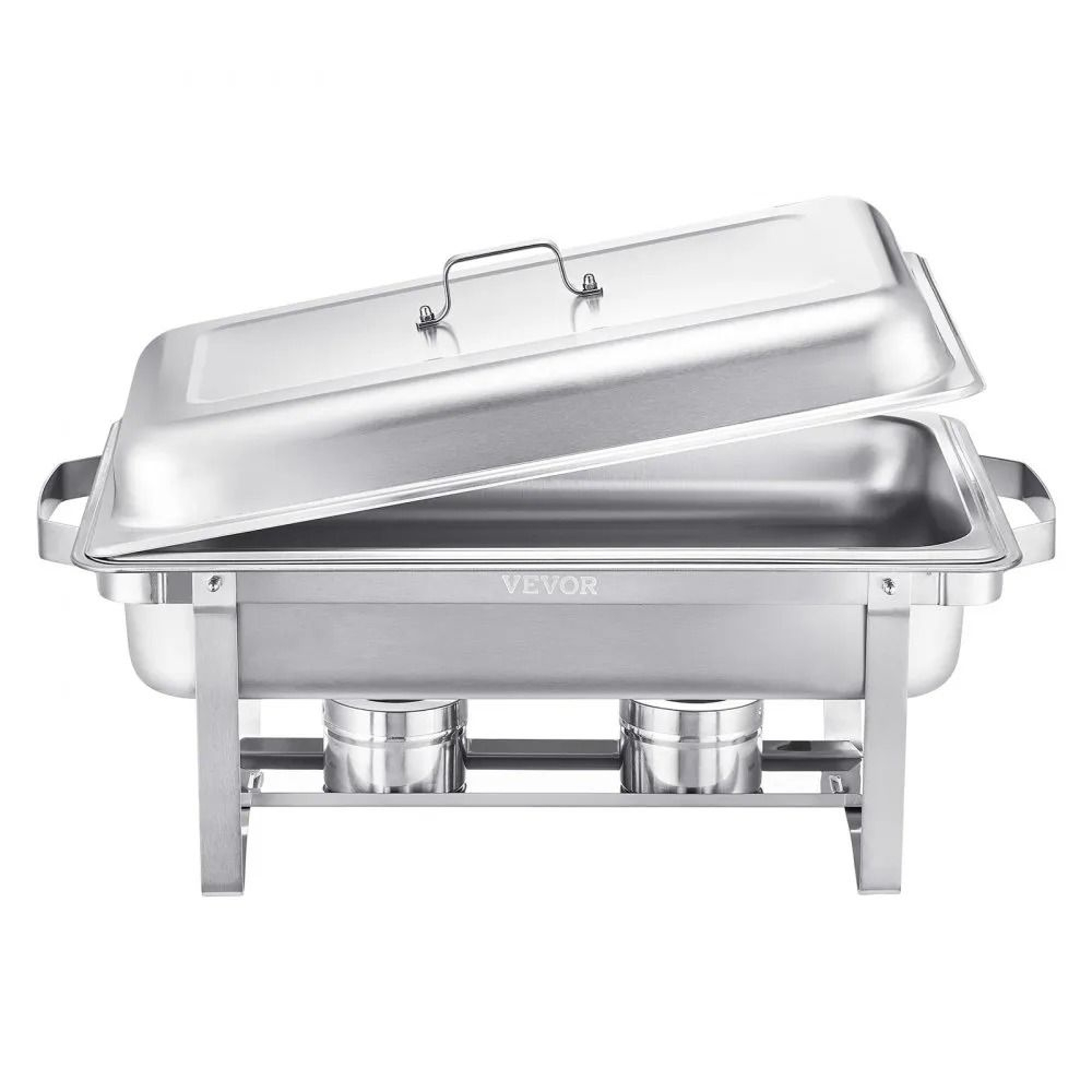 8 Qt Stainless Steel Chafing Dish Buffet Set With 4 Full Size Pans For Catering Events 8