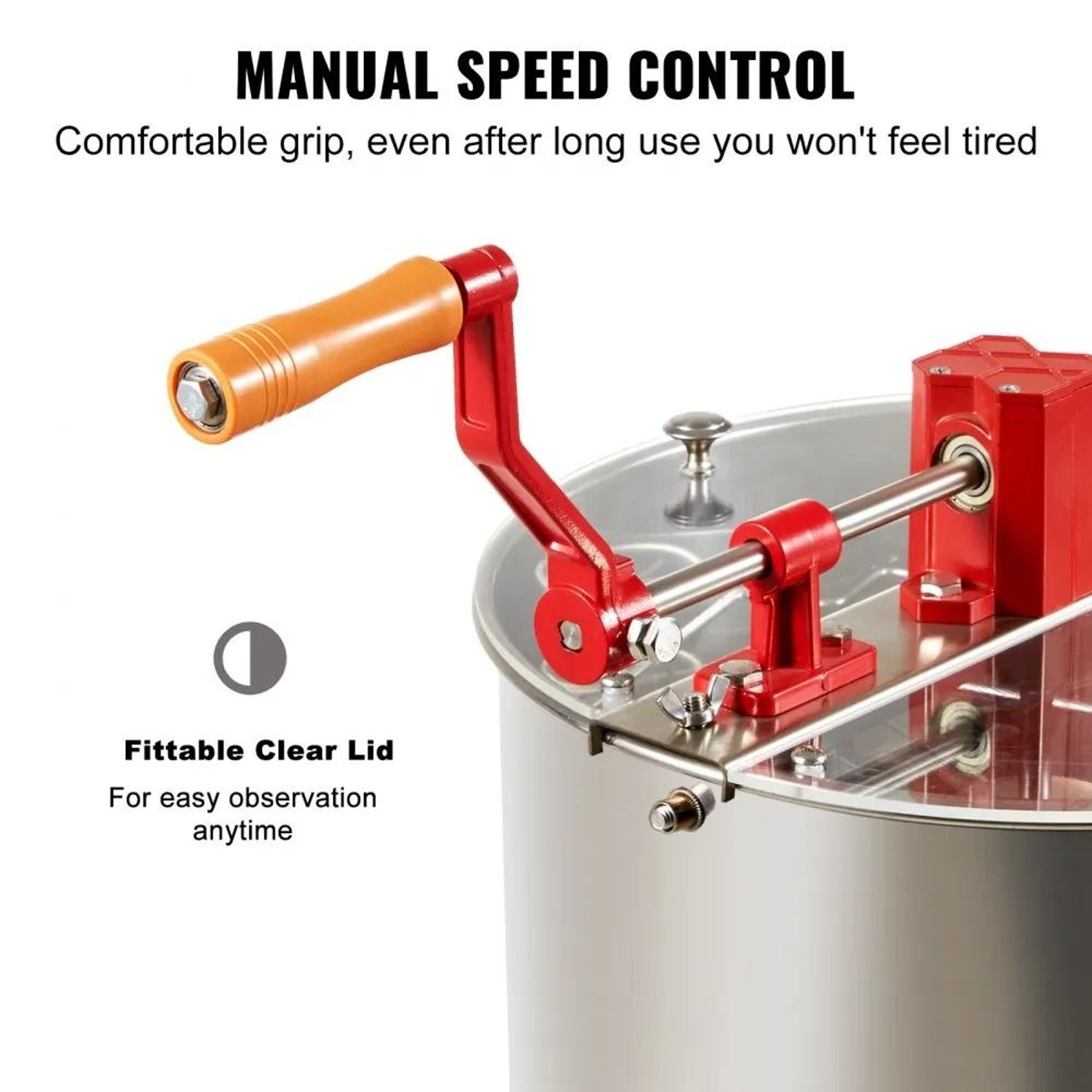 Manual Honey Extractor 3 Frame Stainless Steel Honey Spinner For Beekeeping 3