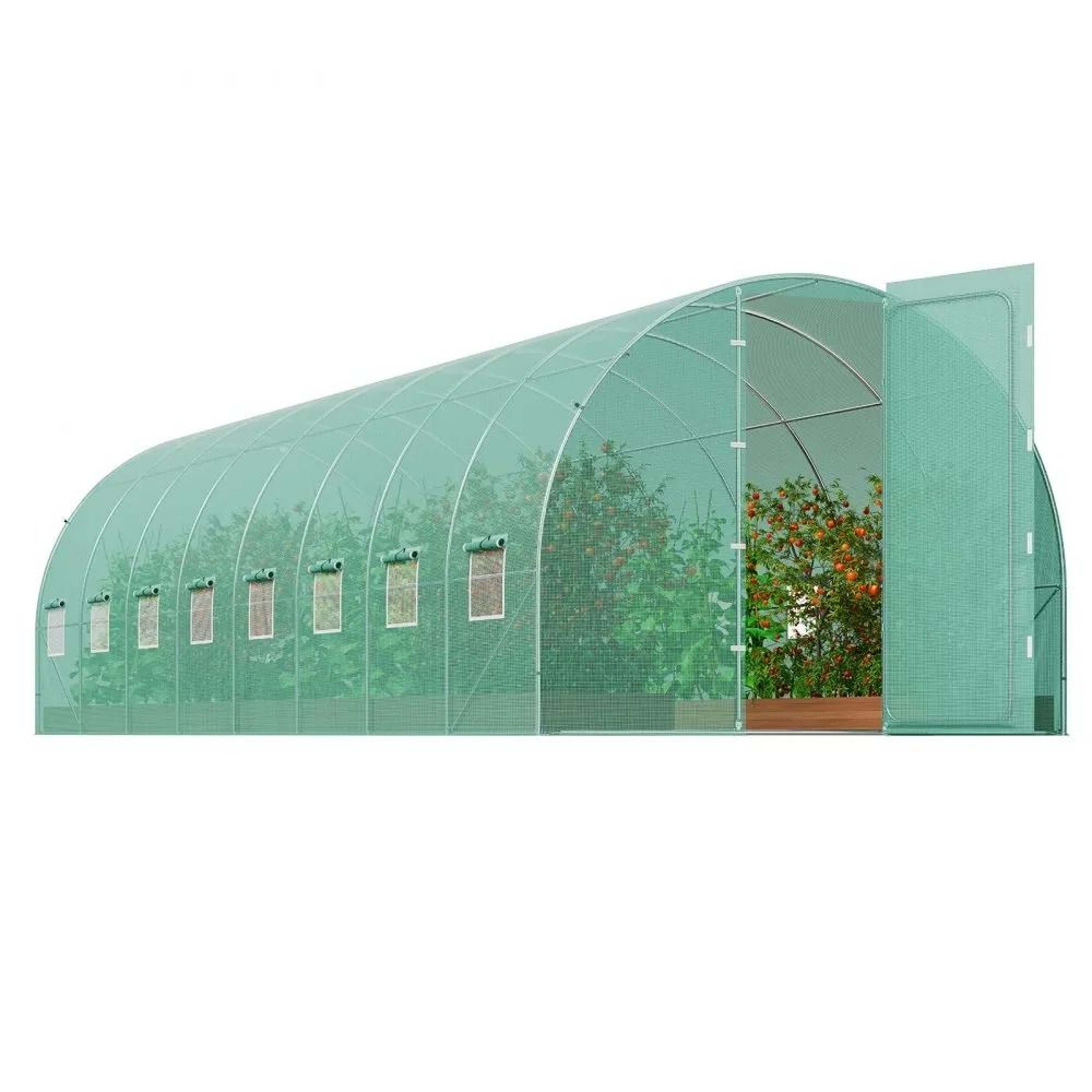 Walk In Tunnel Greenhouse 27x9ft Heavy Duty Hoop House With Galvanized Frame 9
