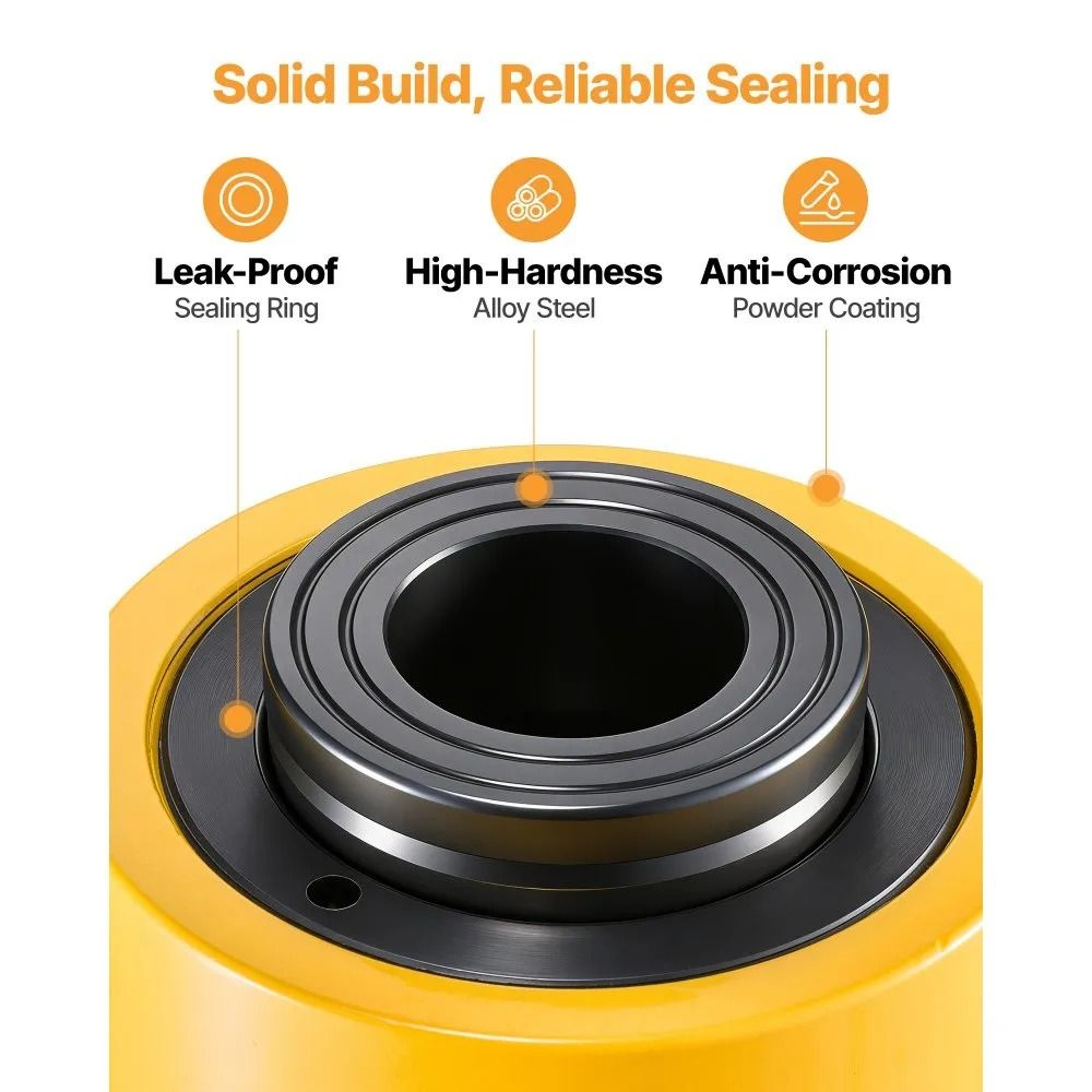60 Ton Hollow Hydraulic Cylinder Jack With 2 Inch Stroke 3