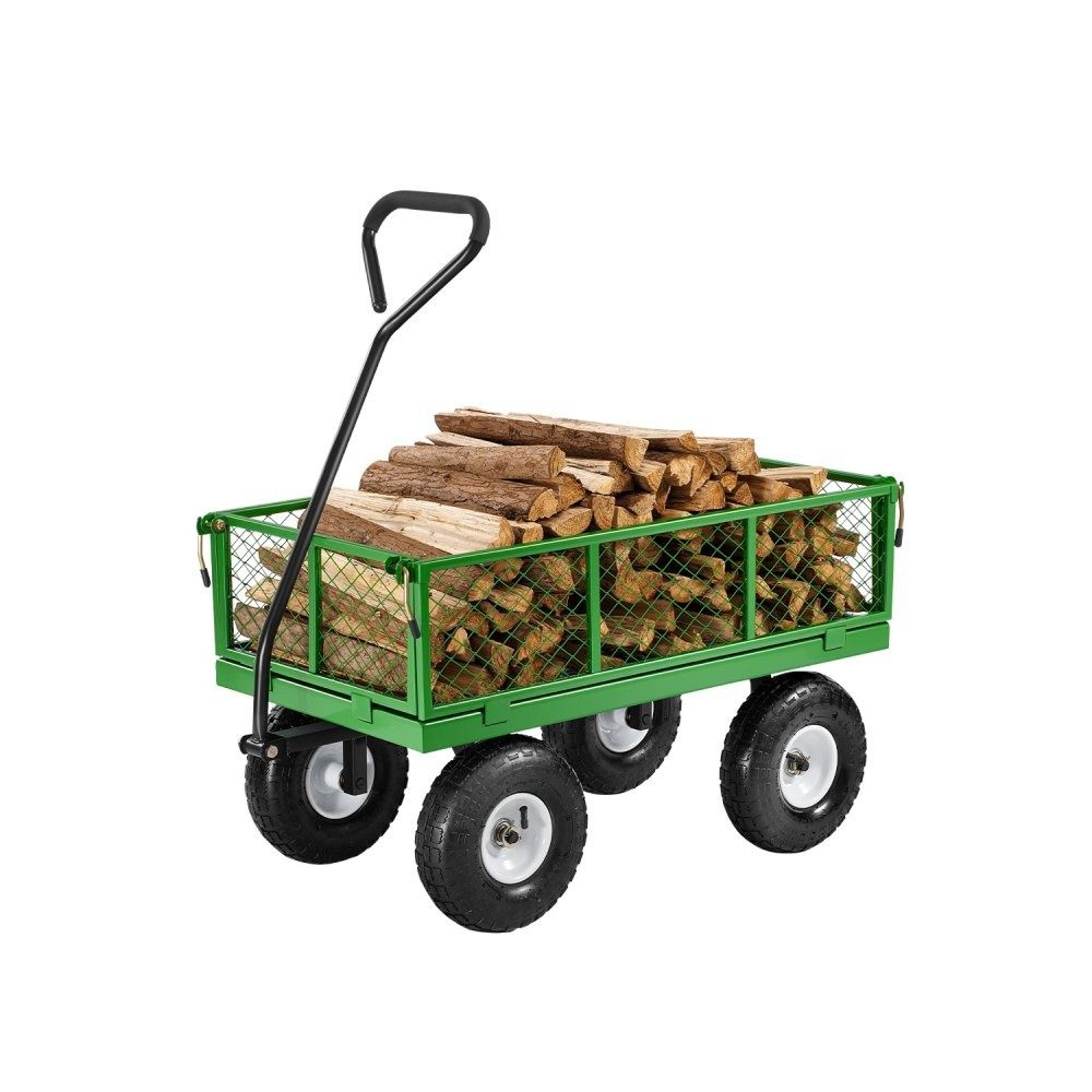 680lb Heavy Duty Steel Garden Cart Wagon With Removable Sides And 10 Inch Tires 0