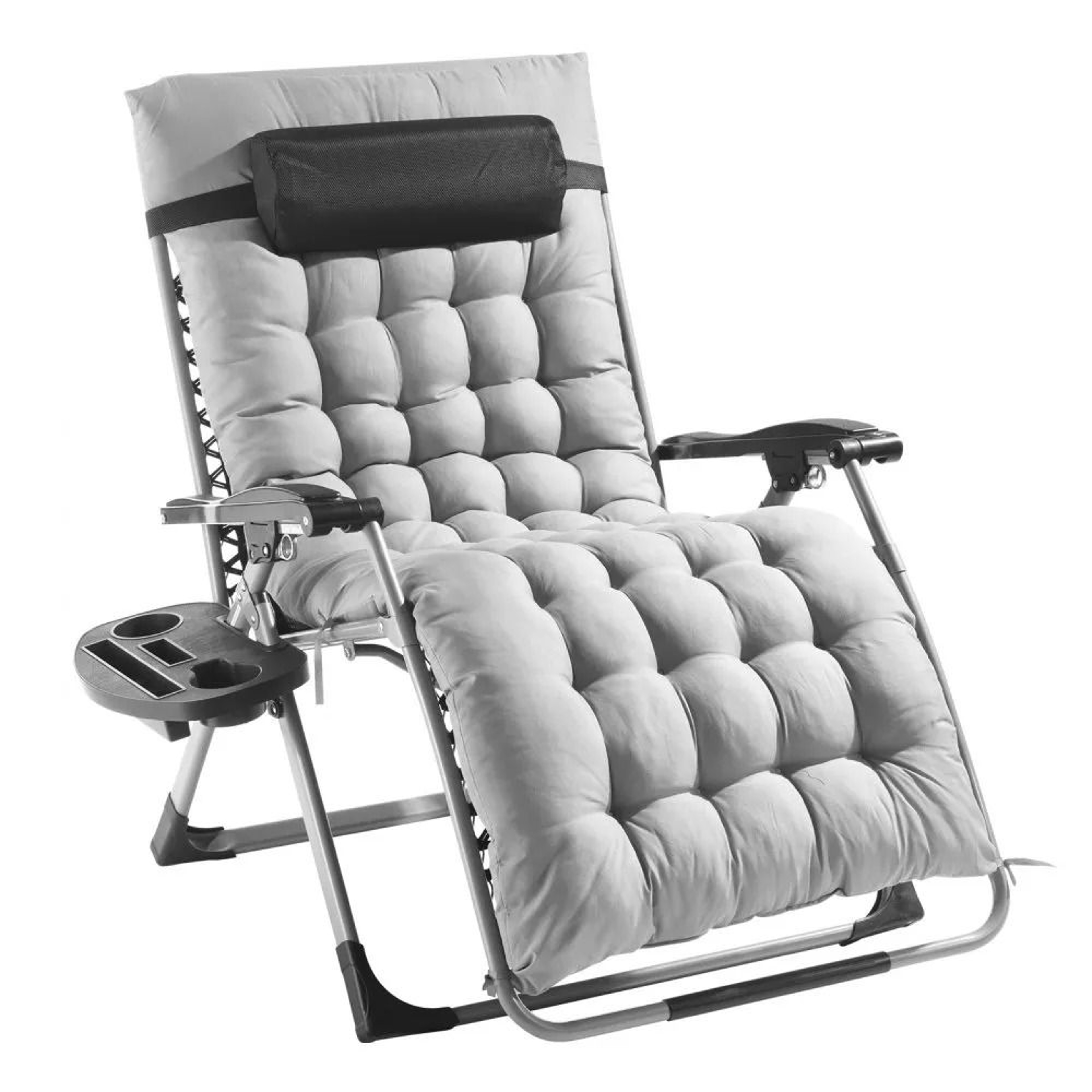 Zero Gravity Chair 500lbs Heavy Duty Recliner With Cushion And Cup Holder 8