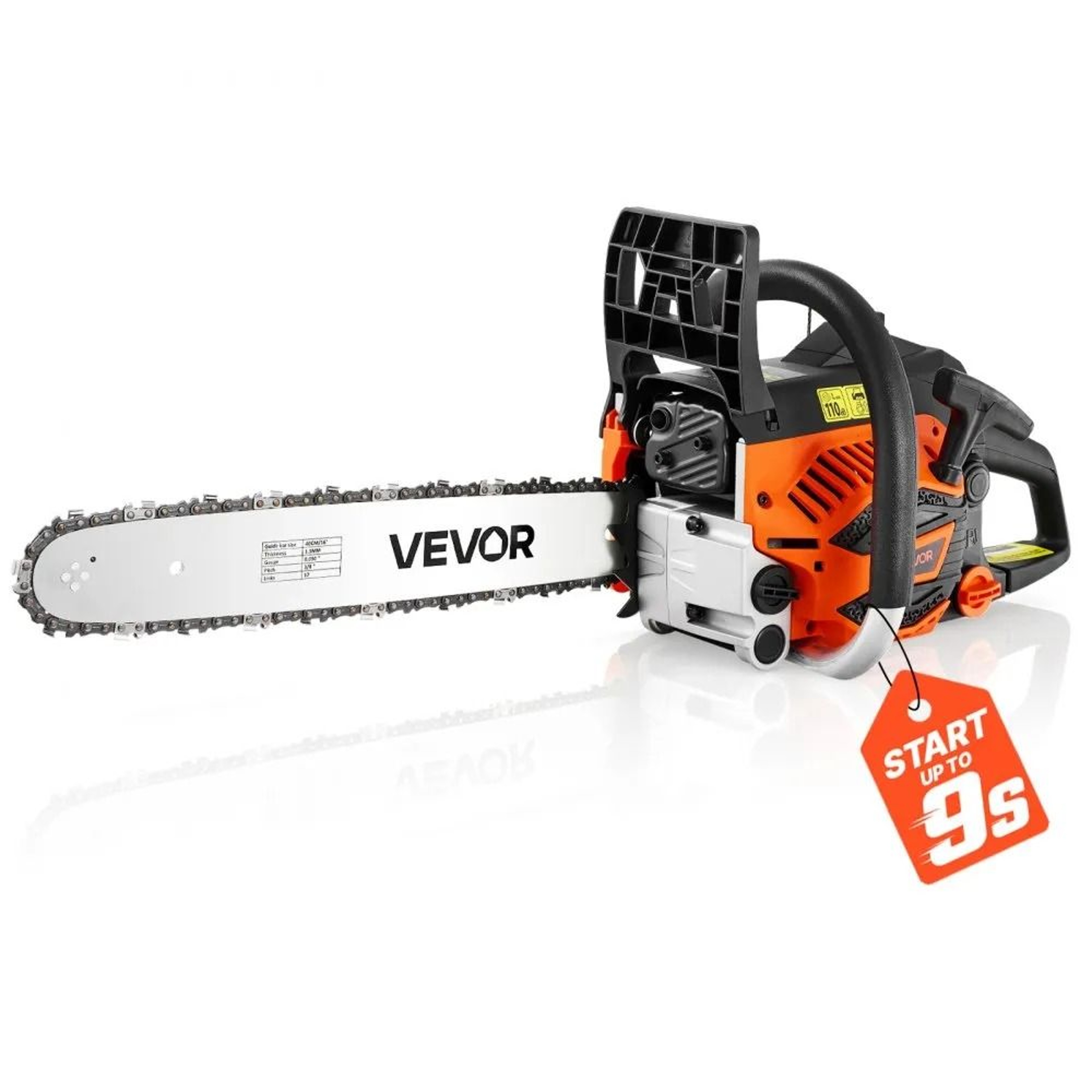 16 Inch 40CC Gas Powered Chainsaw For Fast Wood Cutting And Tree Trimming 0