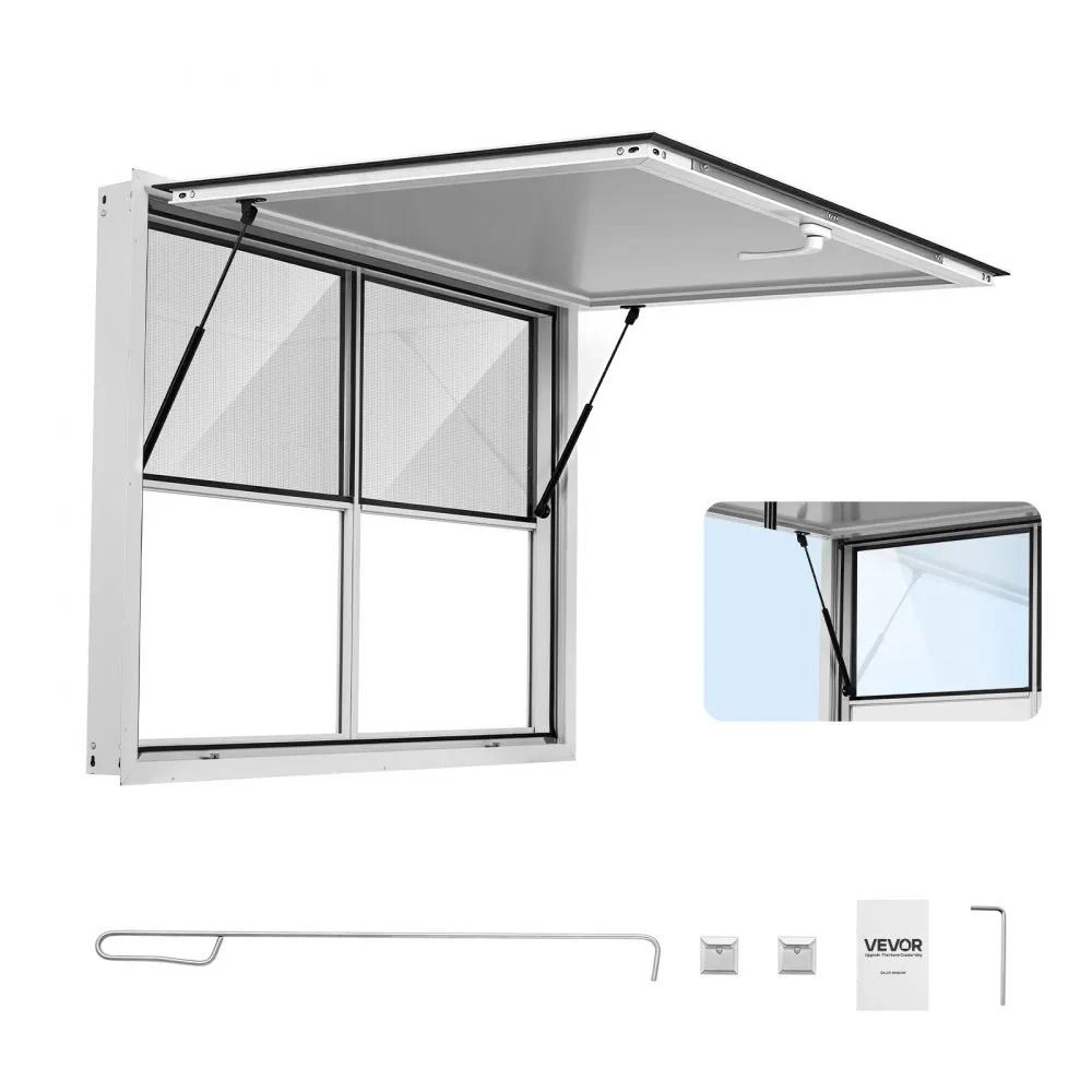 48x36 In Concession Window Aluminum Service Window For Food Trucks 0