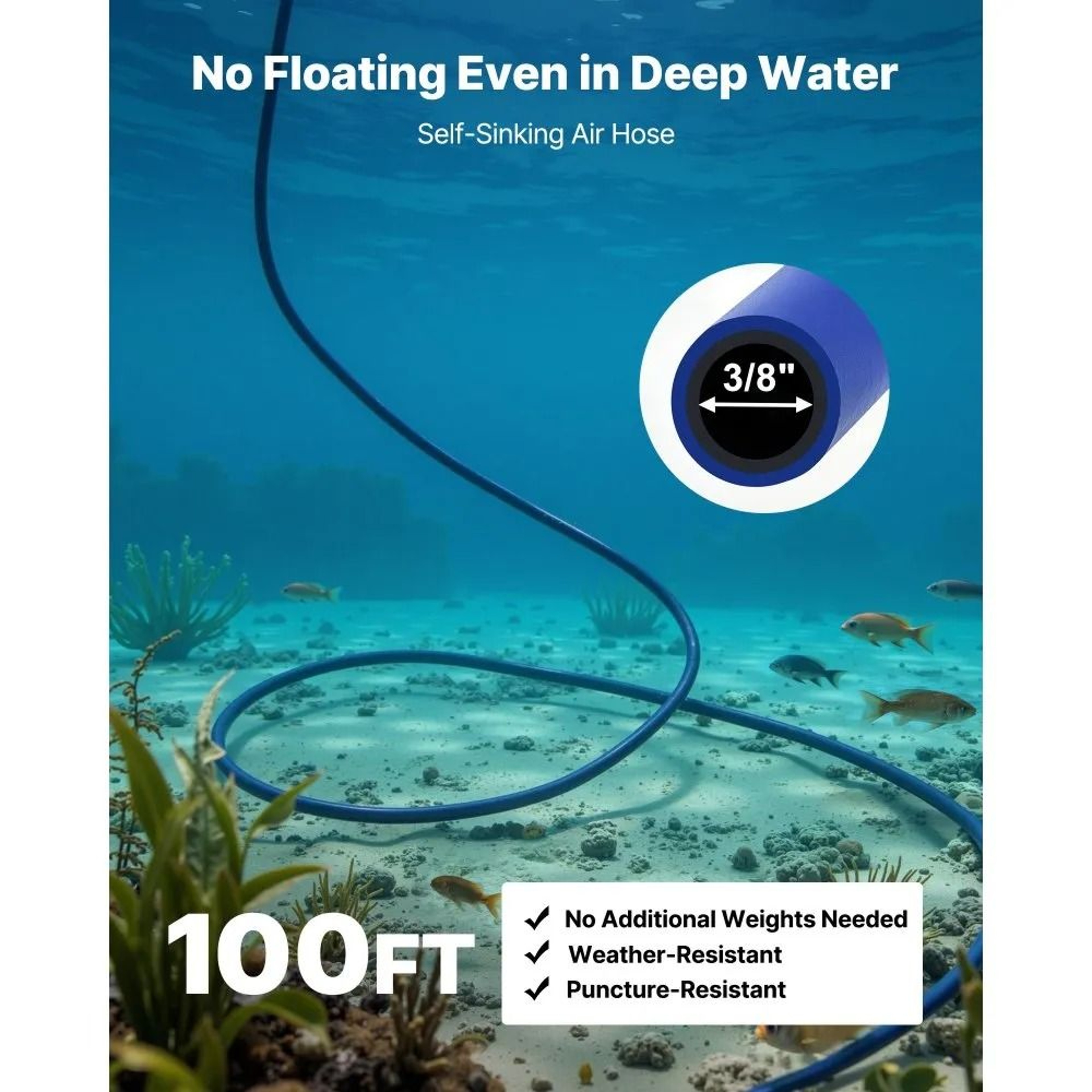 Pond Aerator 52 CFM Oxygen Circulation System For Large Ponds And Lakes 4