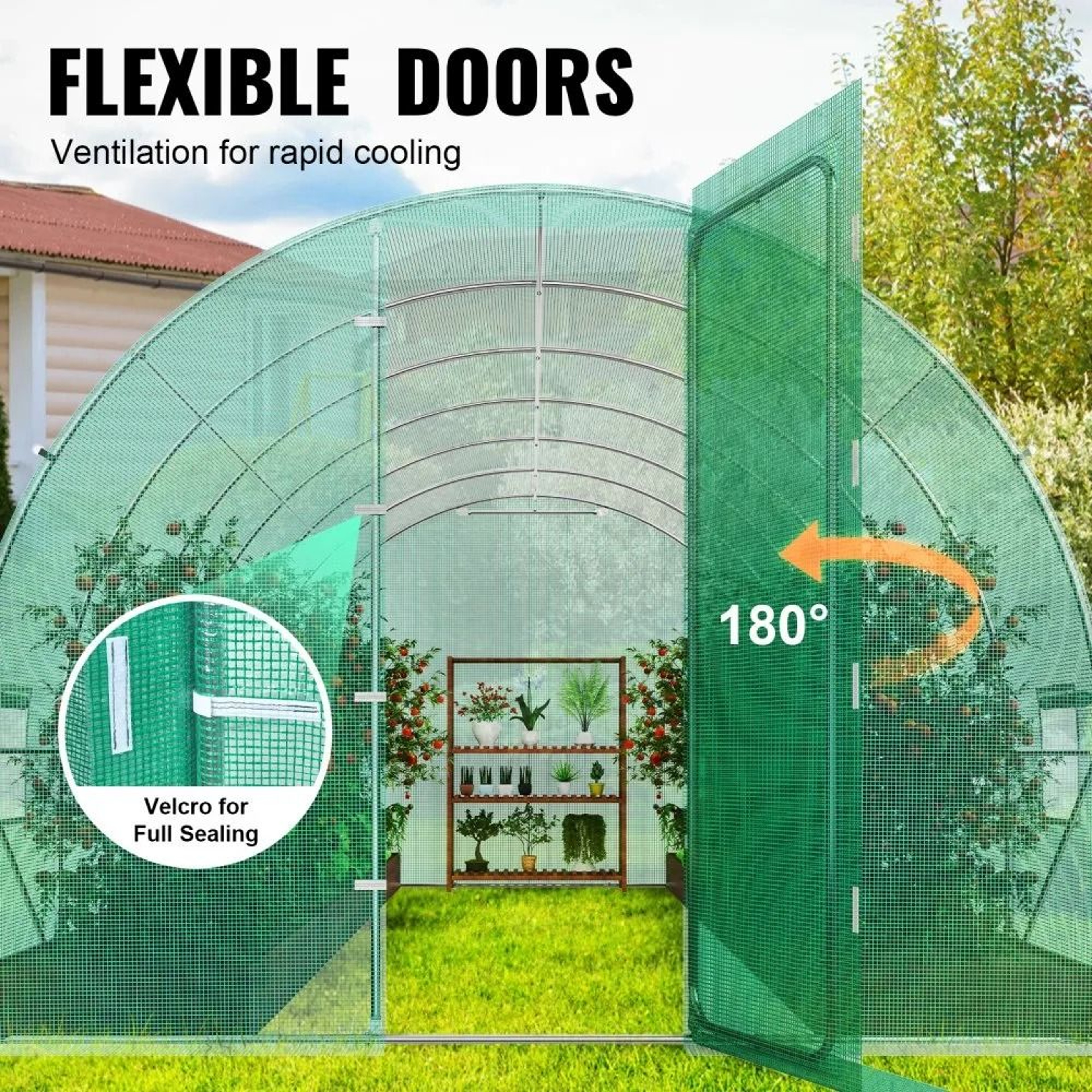Walk In Tunnel Greenhouse 194x97ft Heavy Duty Hoop House For Year Round Gardening 3