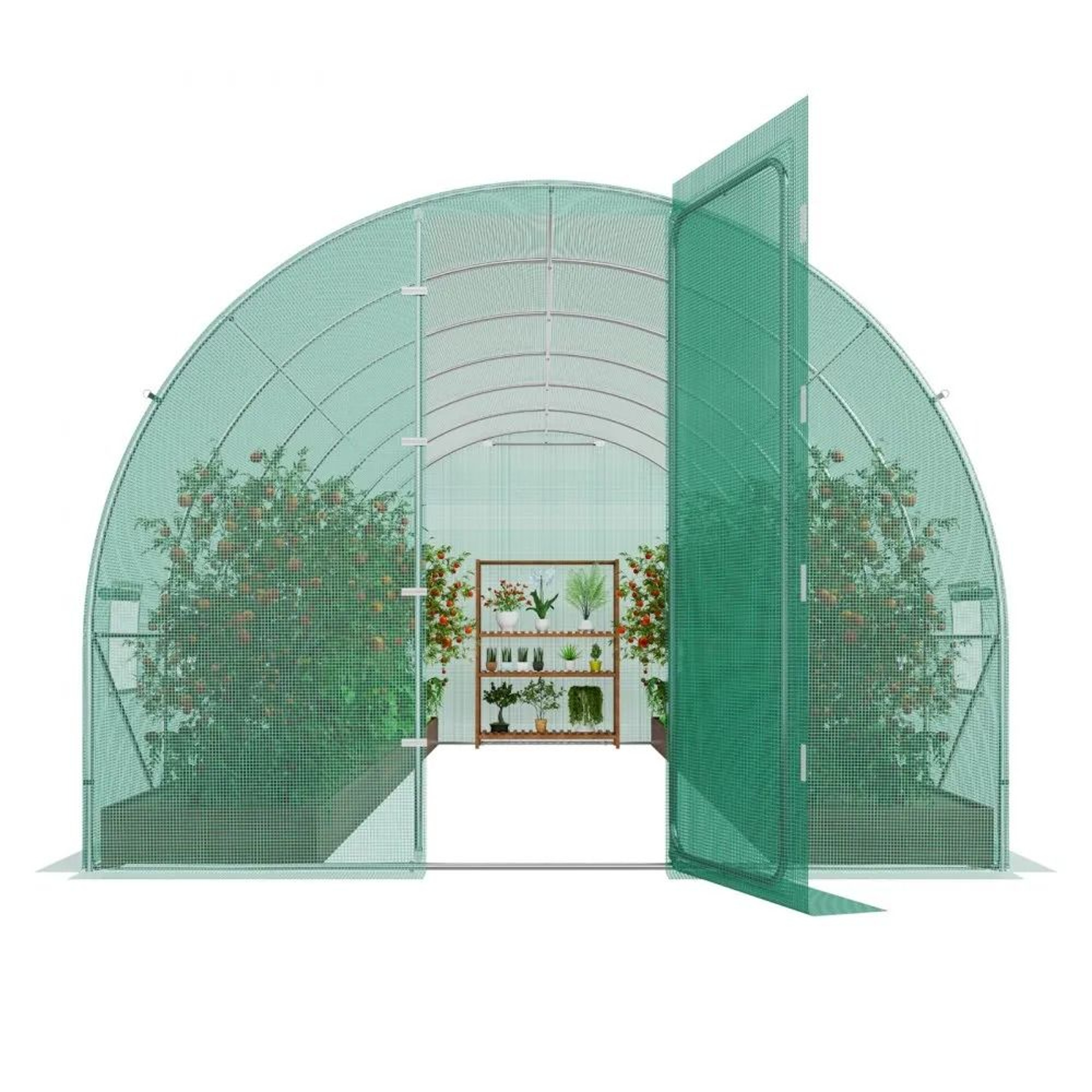 Walk In Tunnel Greenhouse 194x97ft Heavy Duty Hoop House For Year Round Gardening 0