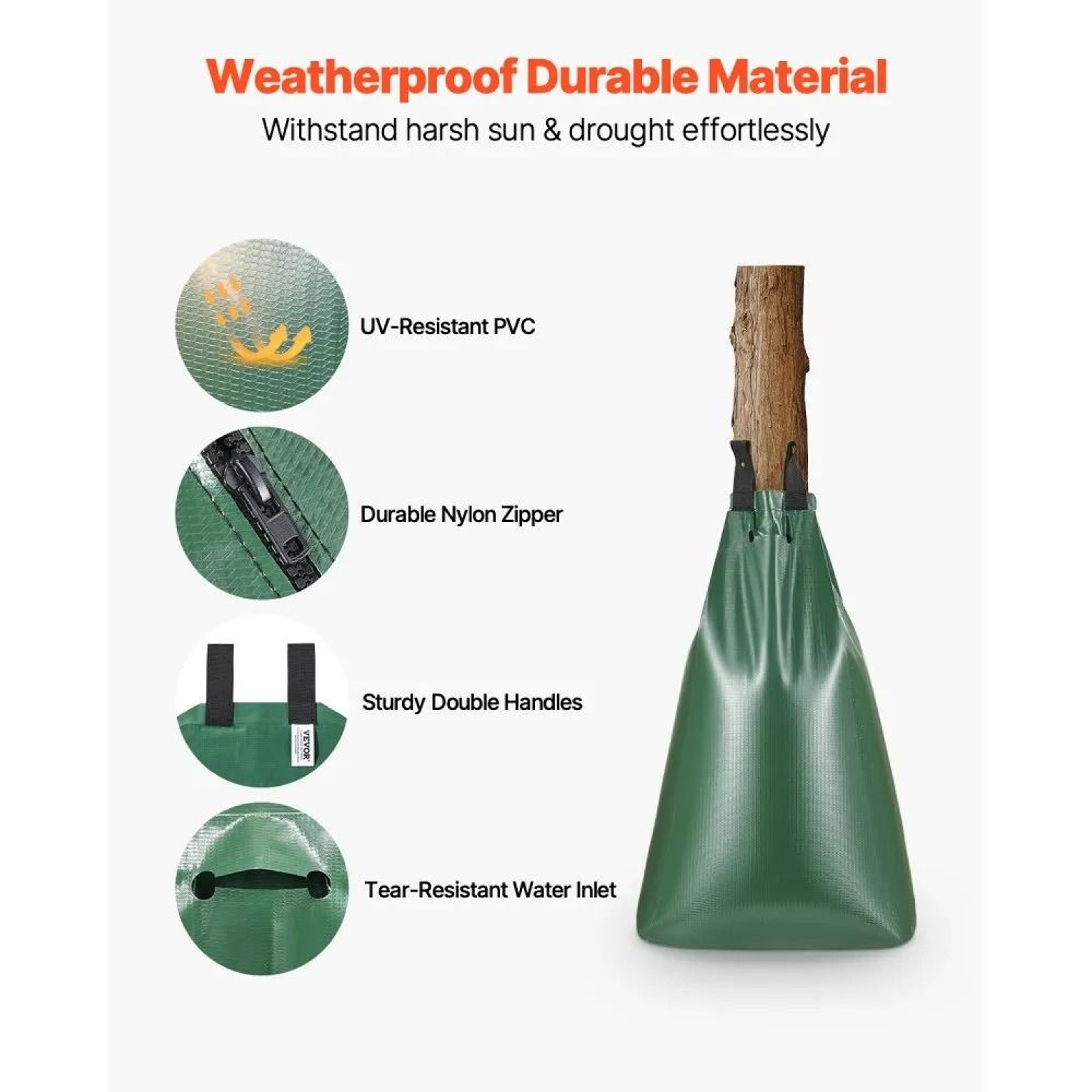 25 Pack 20 Gallon Tree Watering Bag Slow Release Irrigation System 5