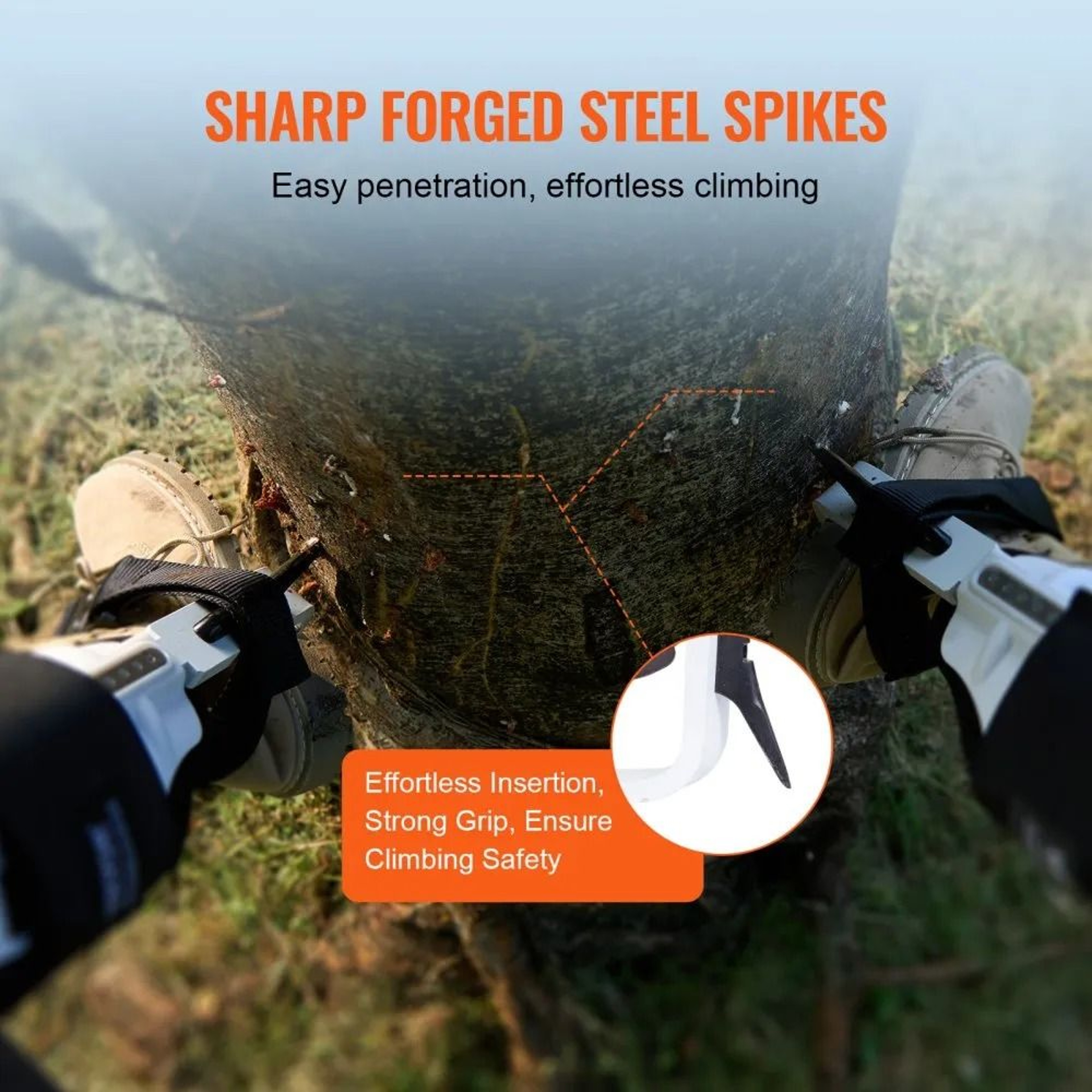 Tree Climbing Spikes Aluminum Arborist Spurs With 350lbs Capacity 2