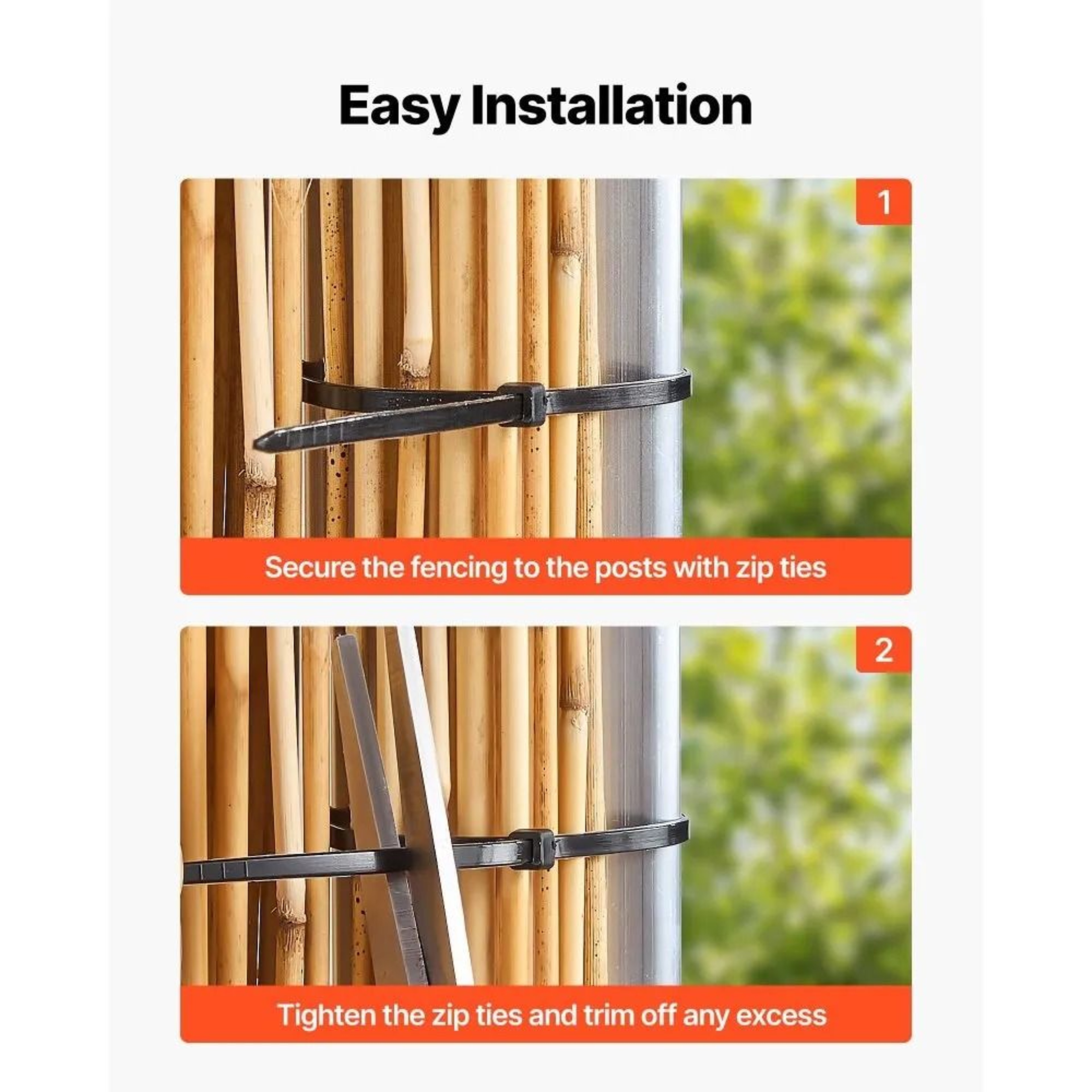 Natural Reed Privacy Fence Roll Decorative Outdoor Garden Screen 6
