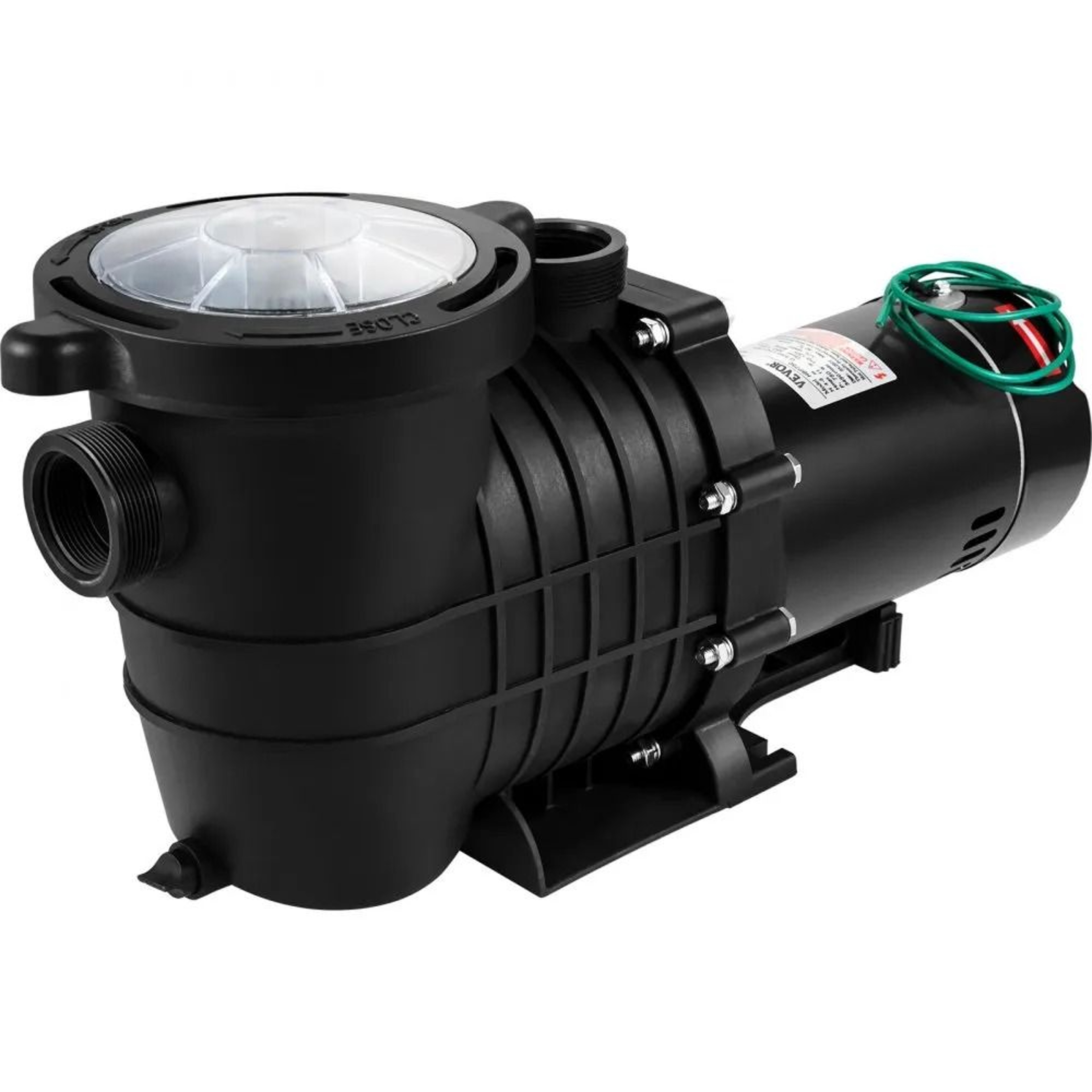 1HP Above Ground Pool Pump 5544 GPH Dual Voltage With Strainer Basket 7