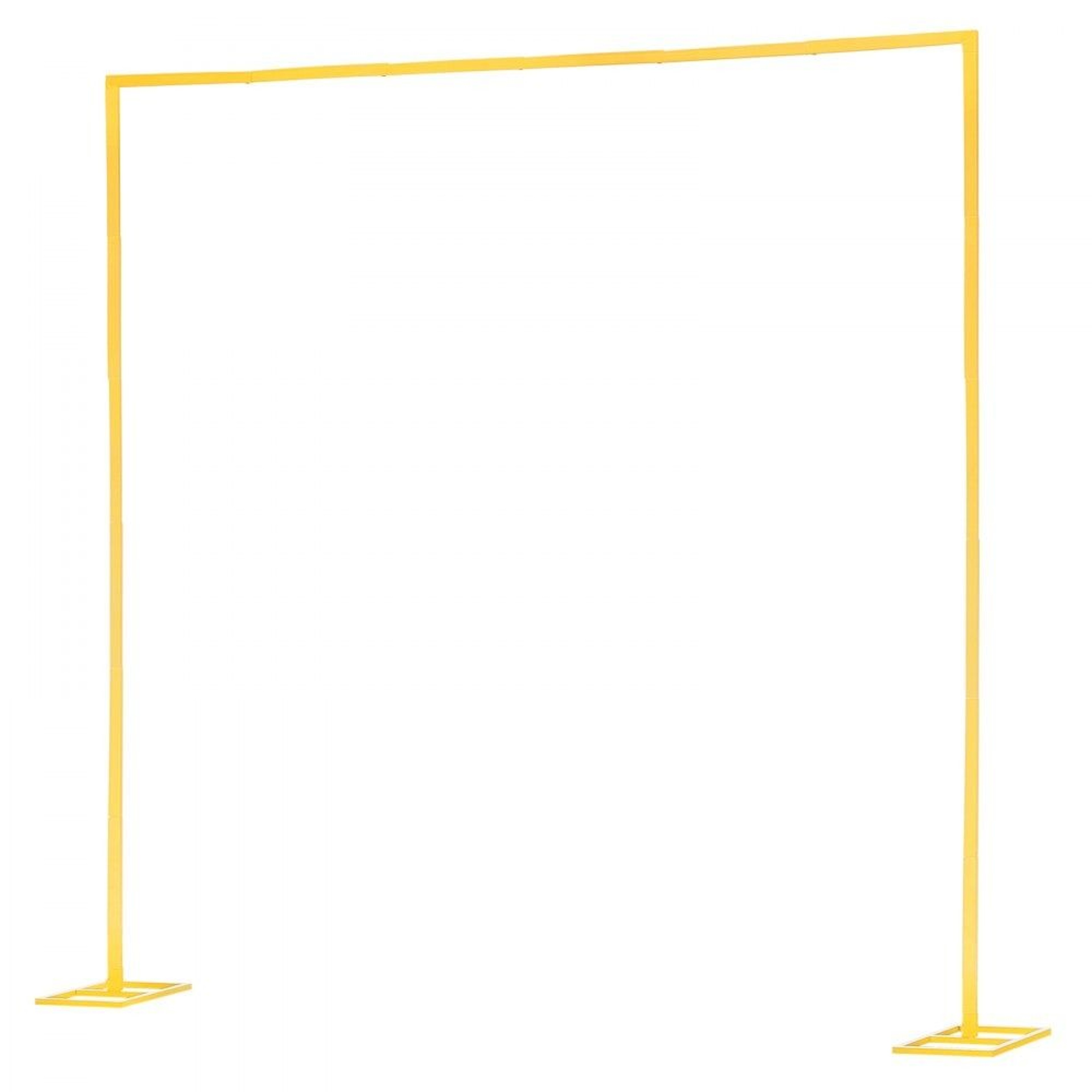 8 X 8 Ft Gold Wedding Arch Backdrop Stand For Parties And Ceremonies 7