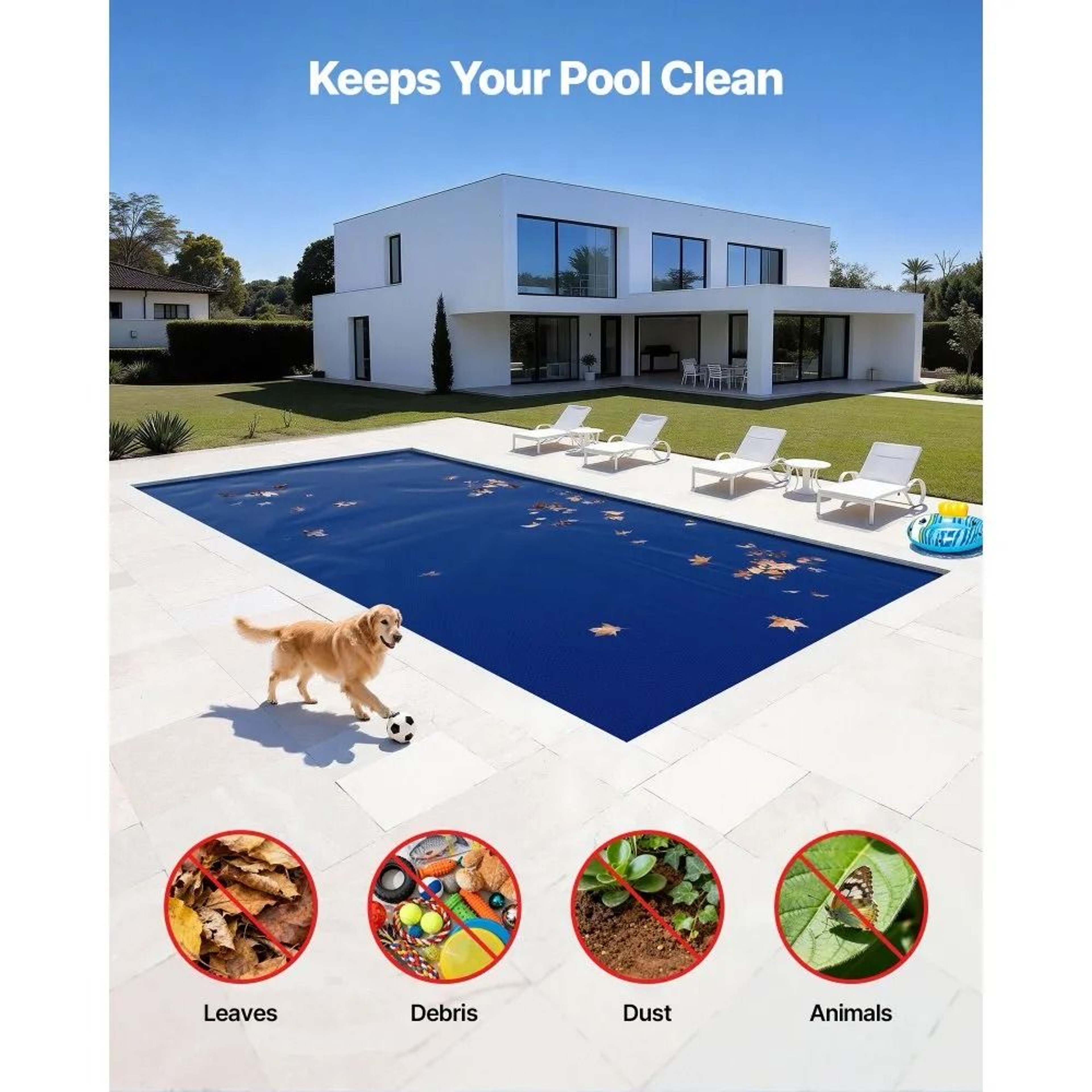 16 Mil Solar Pool Cover 32 X 16 Ft Heat Retaining Pool Blanket 2