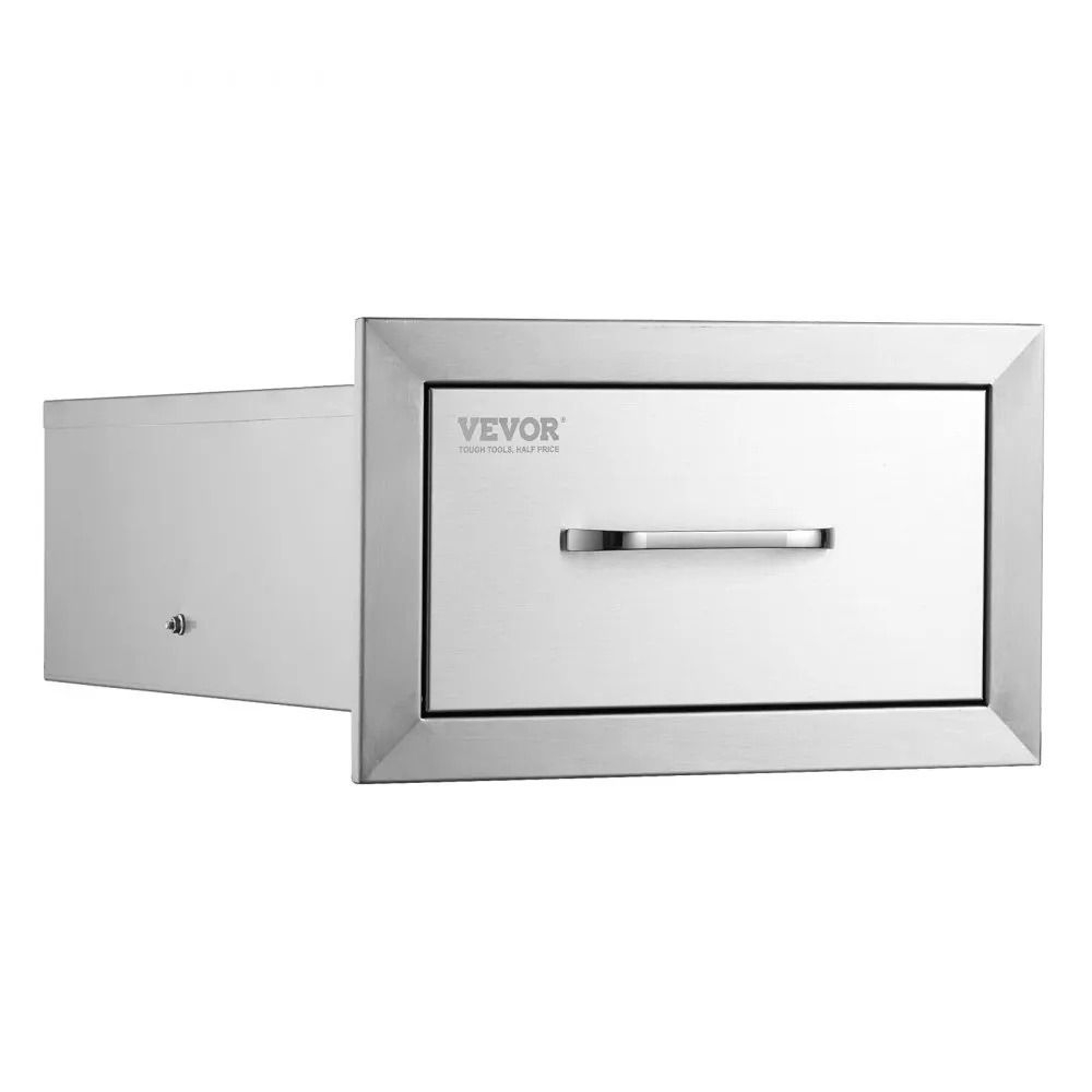 14 Inch Stainless Steel Outdoor Kitchen Double Drawers For BBQ Island Storage 7
