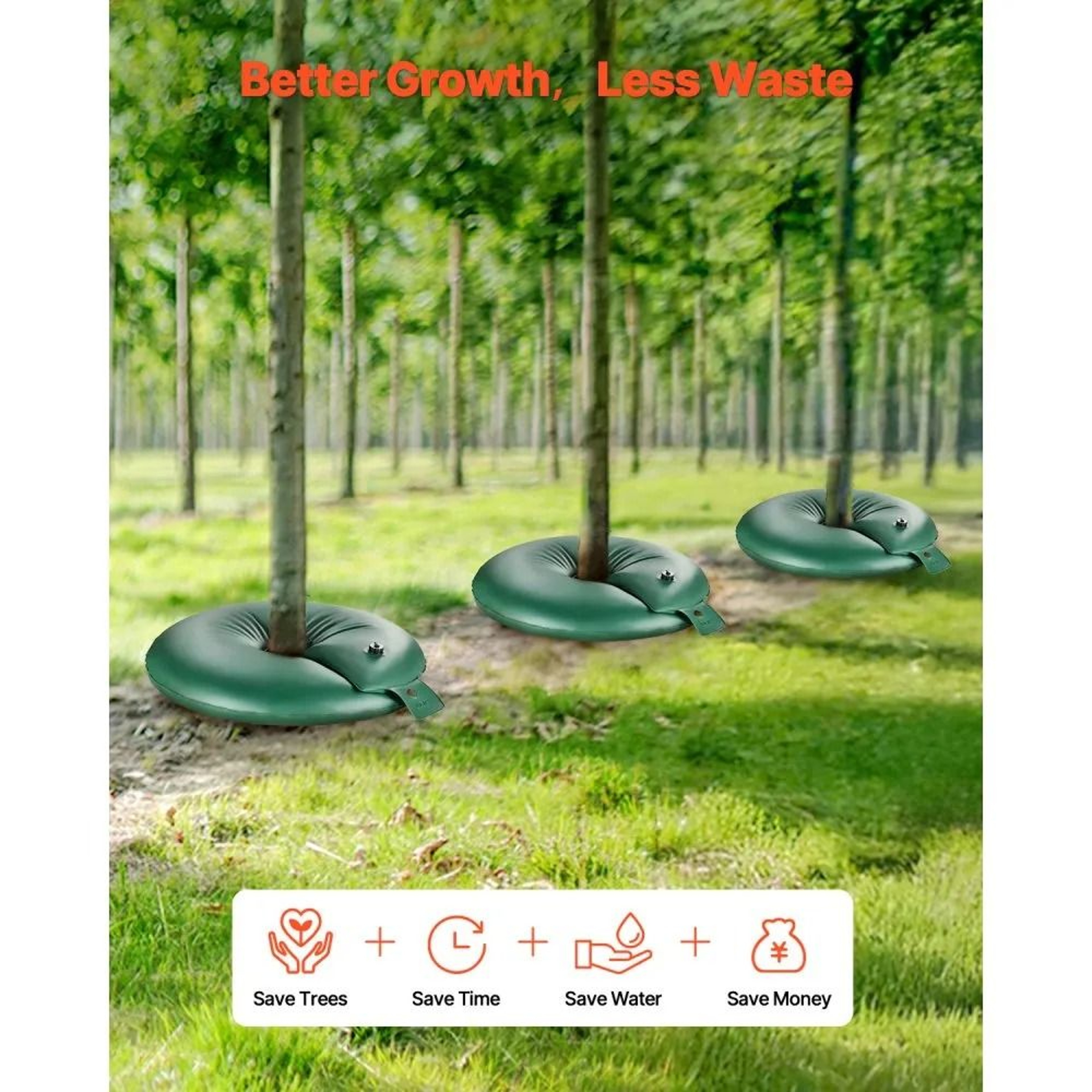 20 Gallon Tree Watering Rings 4 Pack Slow Release Tree Irrigation Bags For Deep Root Watering 1