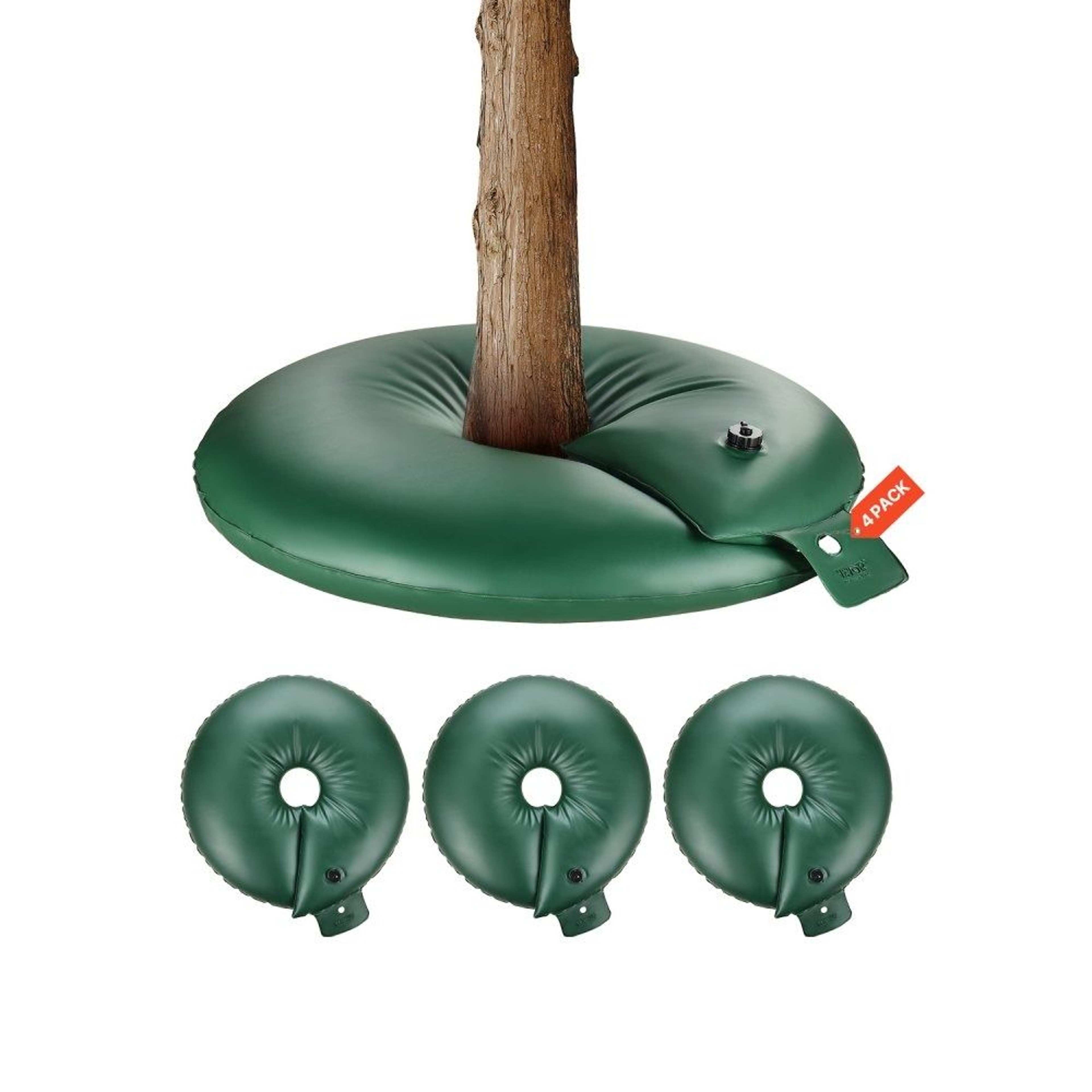 20 Gallon Tree Watering Rings 4 Pack Slow Release Tree Irrigation Bags For Deep Root Watering 0